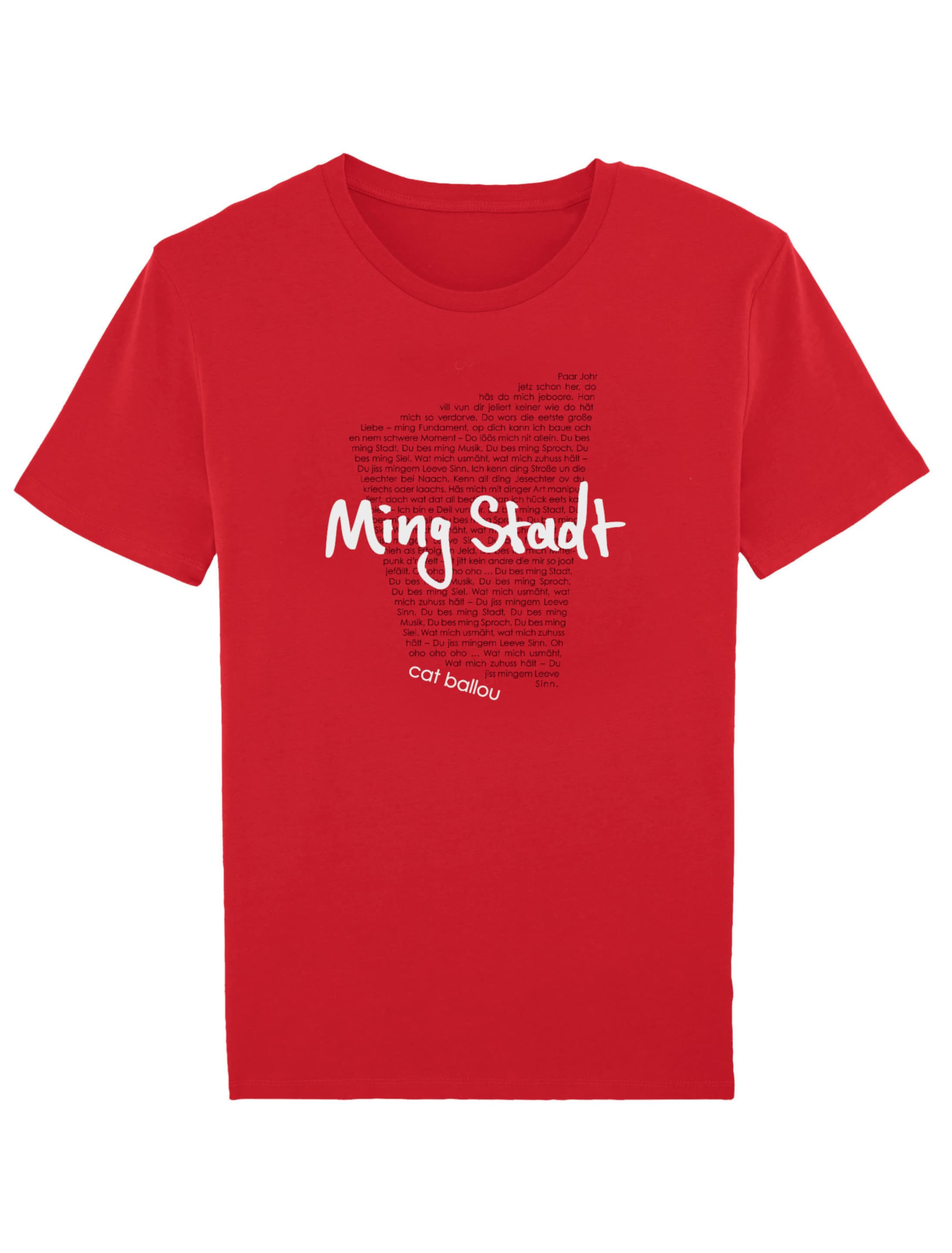 T-Shirt Cat Ballou Ming Stadt rot/weiß S
