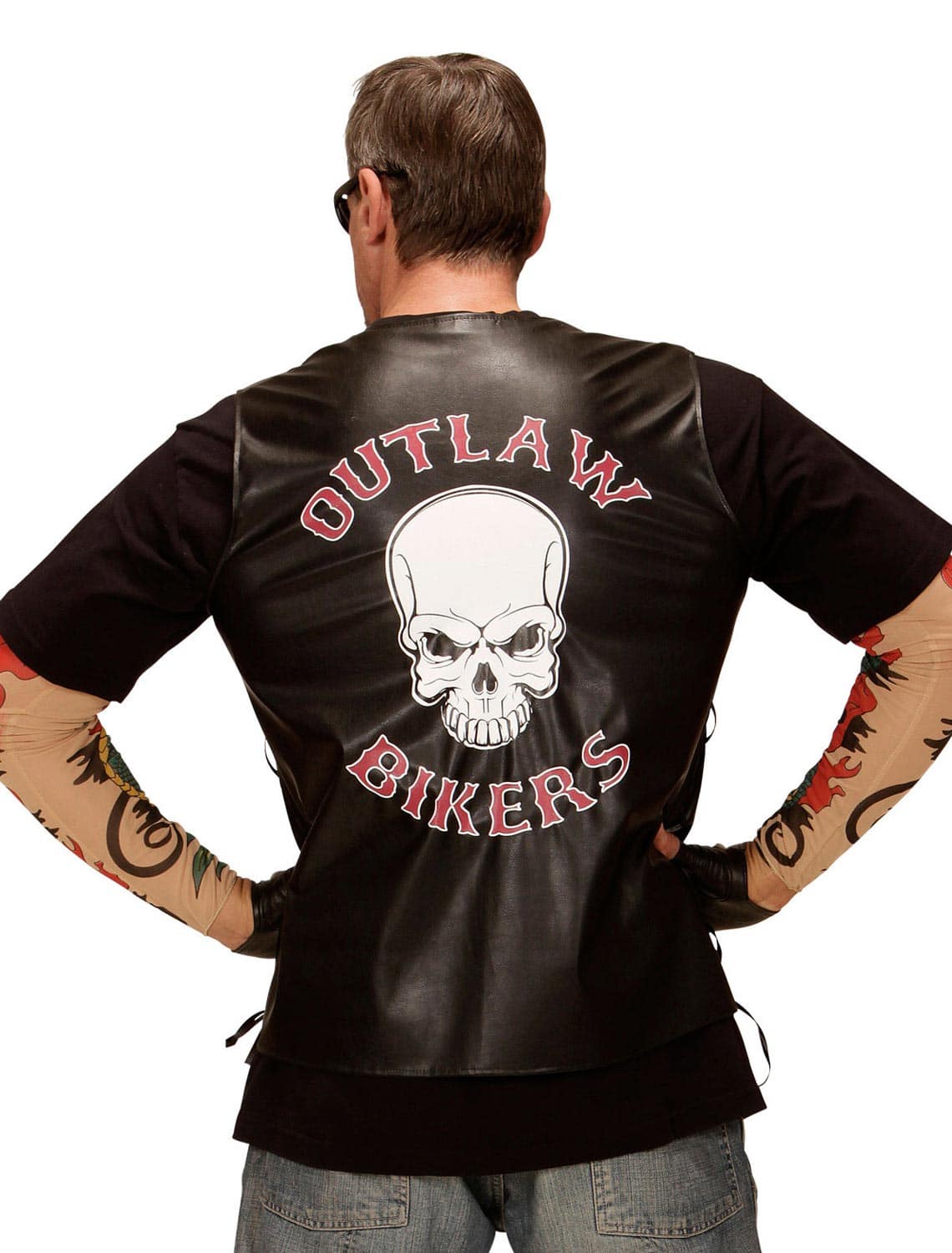 Weste Outlaw Bikers schwarz XL