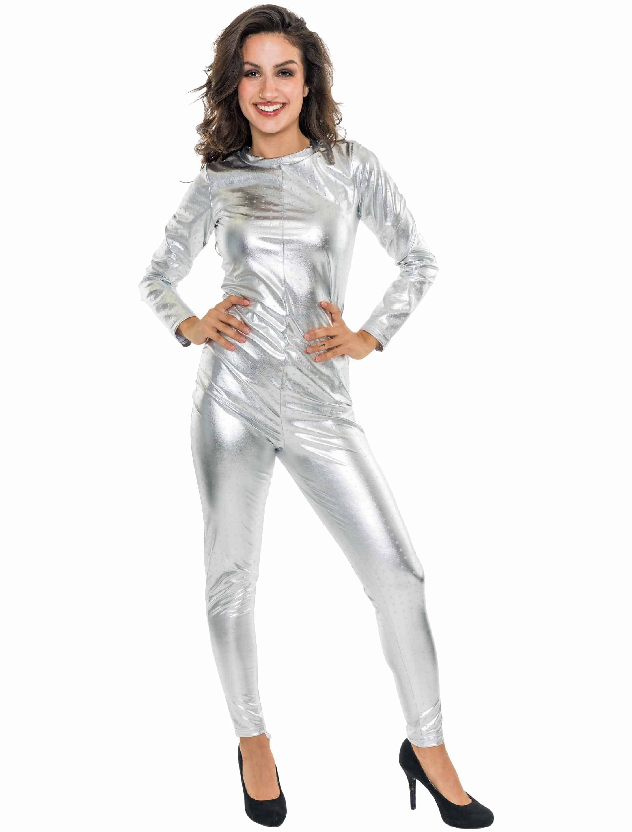 Catsuit silber S/M