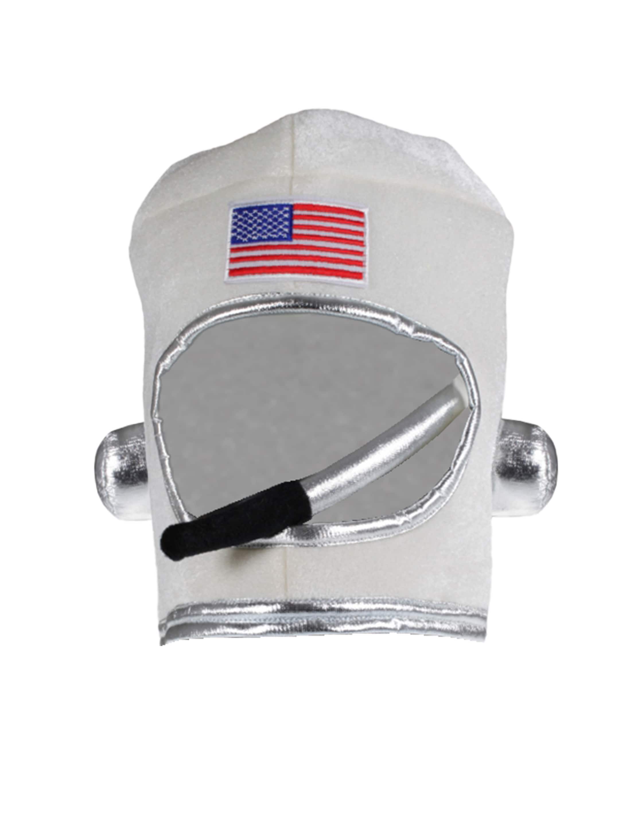 Astronautenhelm USA Kinder weiß one size