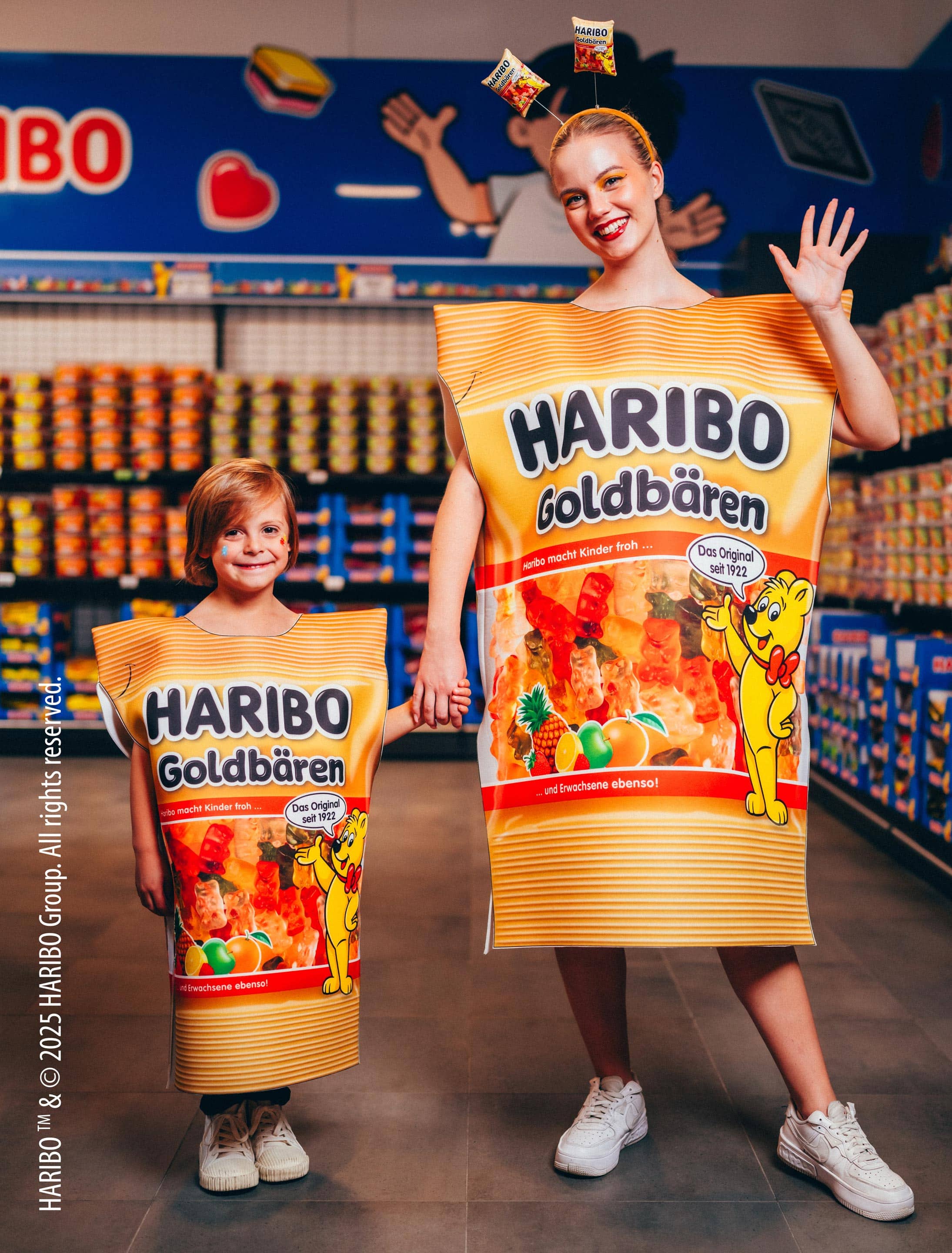 Kostüm HARIBO Goldbären Kinder Kinder bunt one size