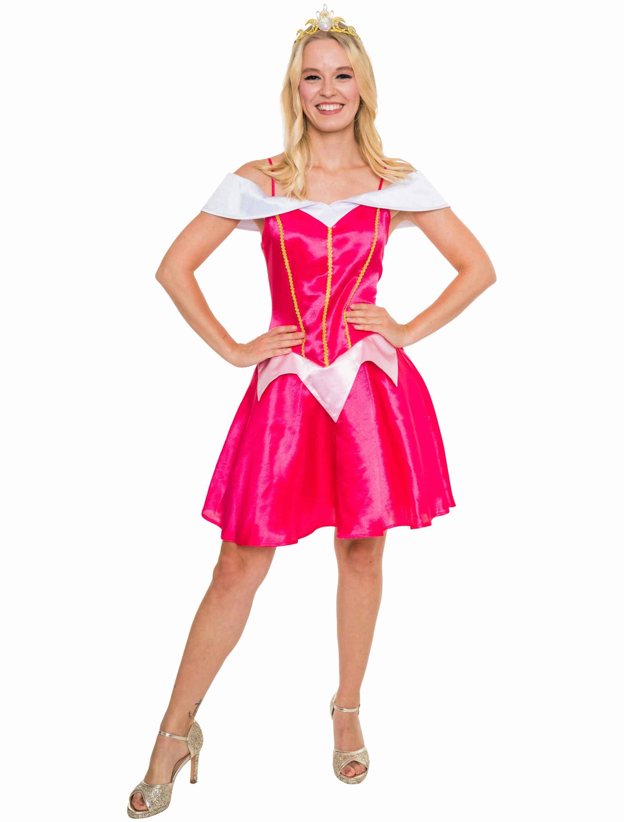 Kleid Prinzessin Märchen Damen rot XS