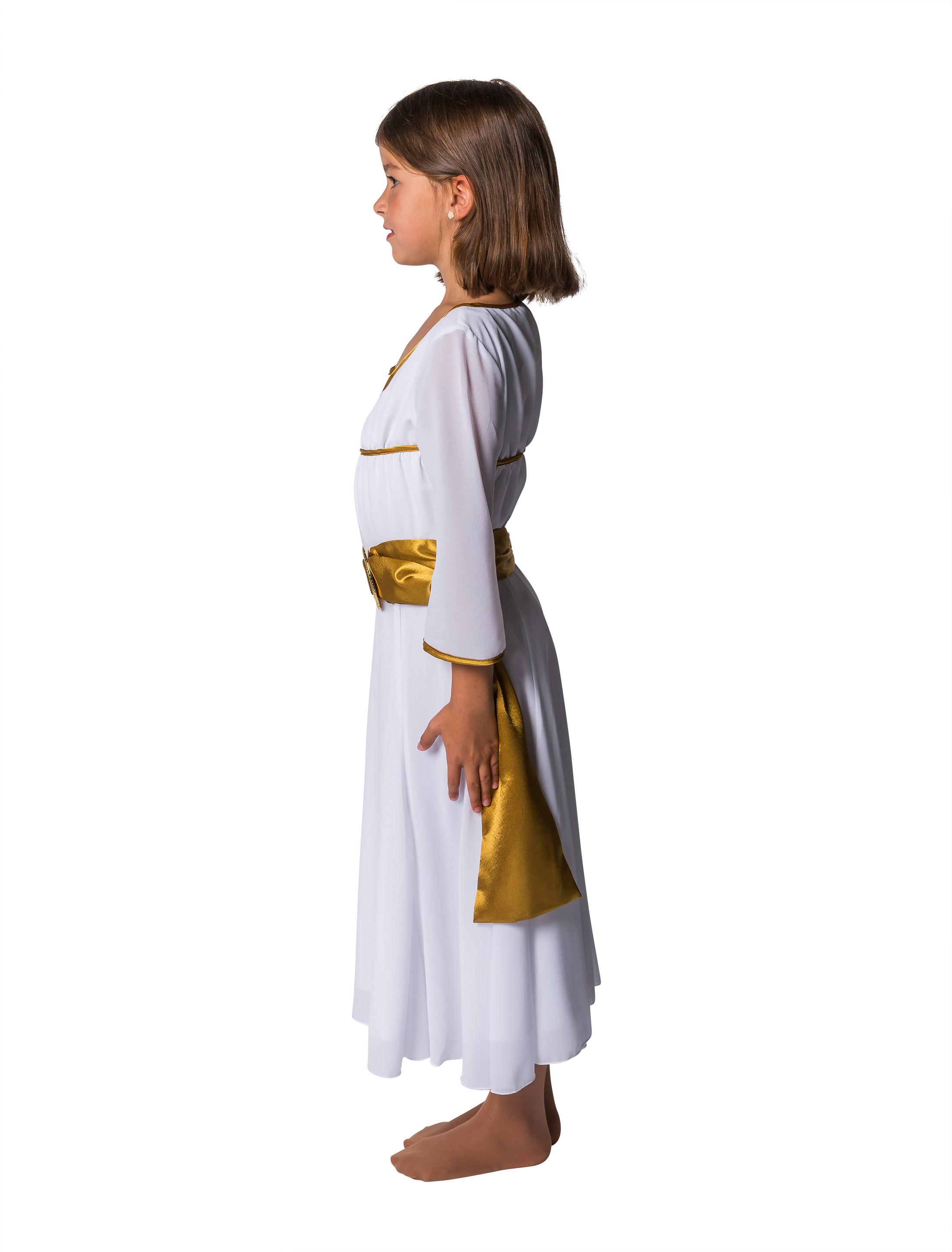 Kleid Engel lang Kinder weiß 116