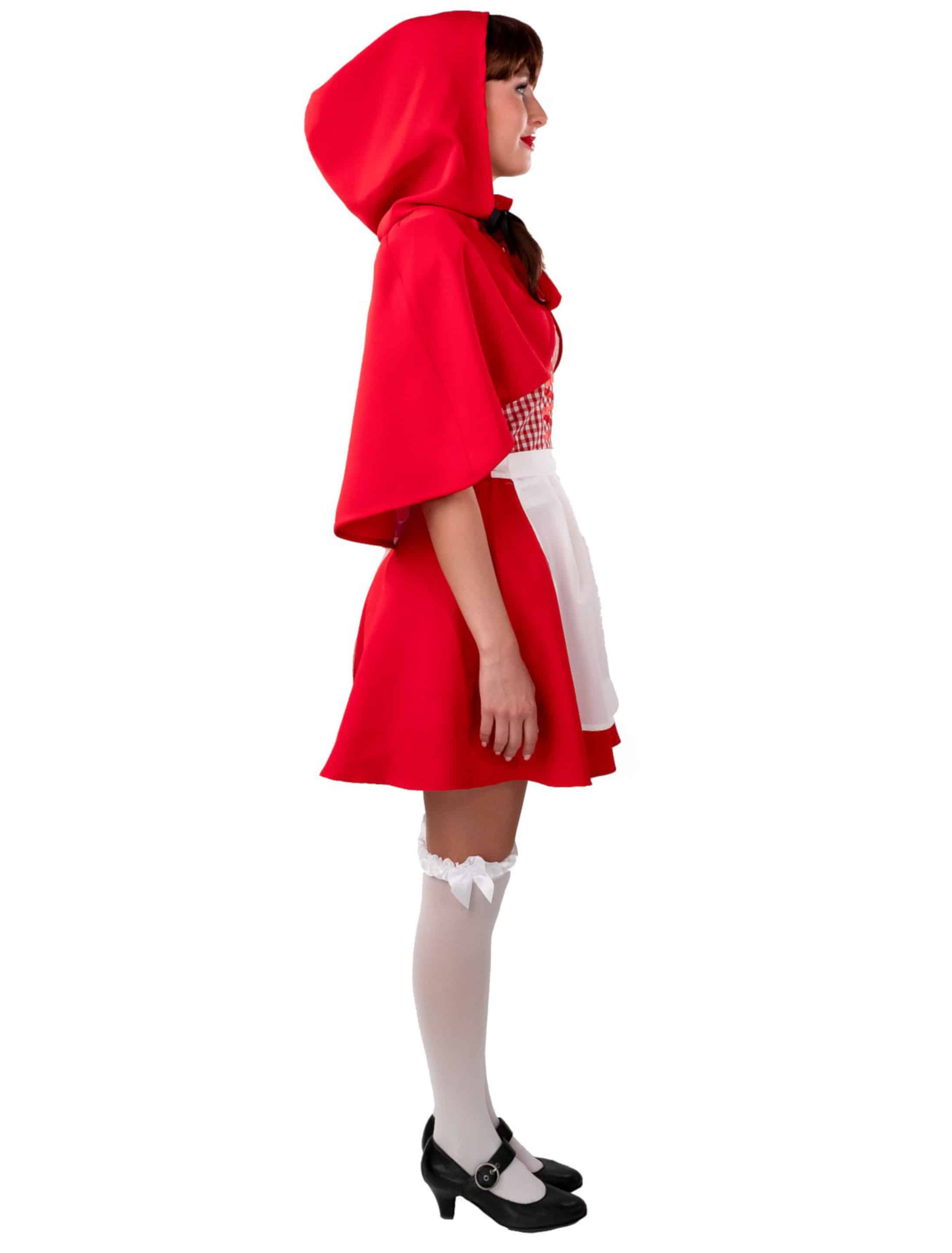 Kleid Rotkäppchen Kostüm 3-tlg. rot 42-44