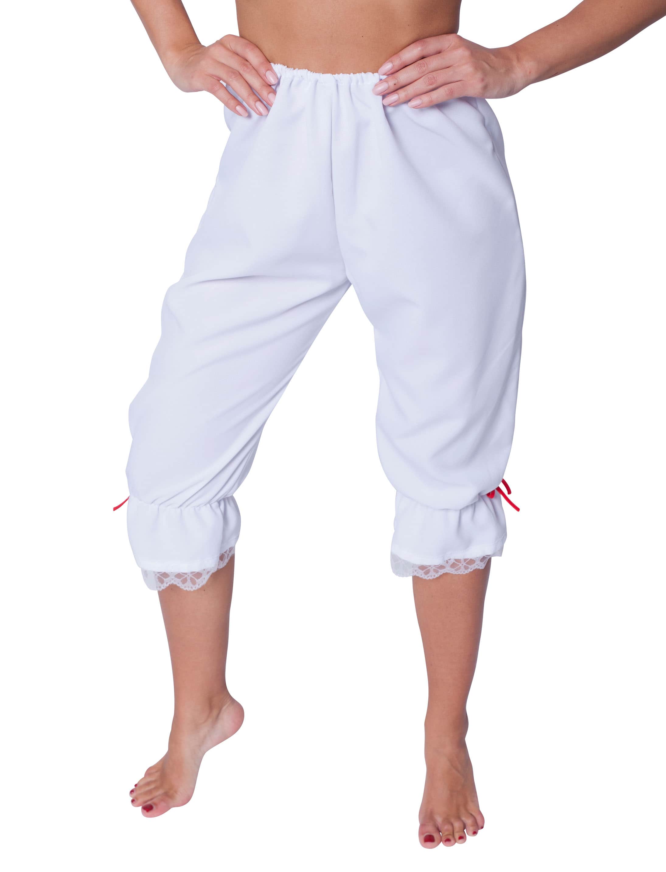 Pluderhose Damen weiß 40