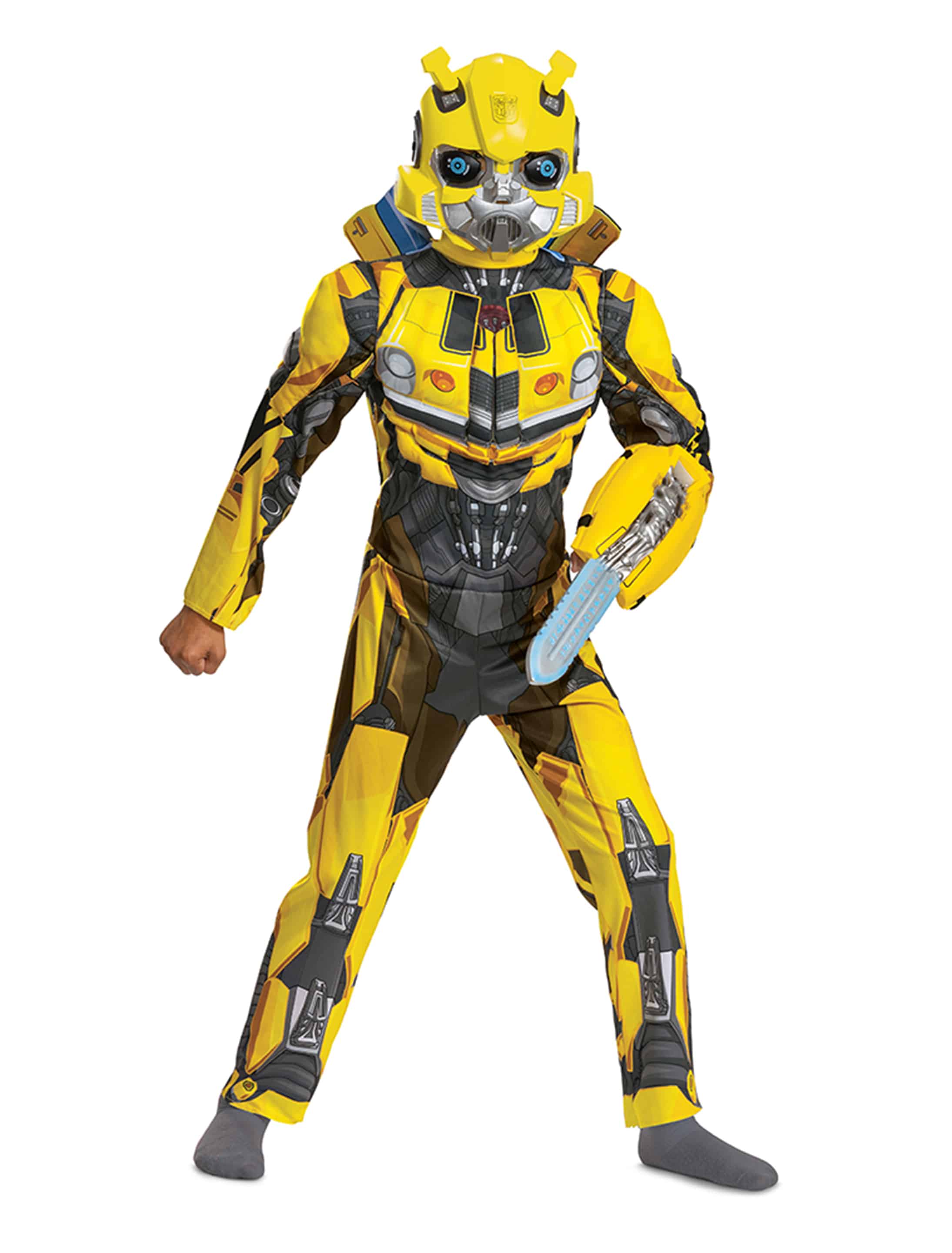 Kostüm Transformers Bumblebee 4-tlg. Kinder schwarz/gelb 5-6 Jahre