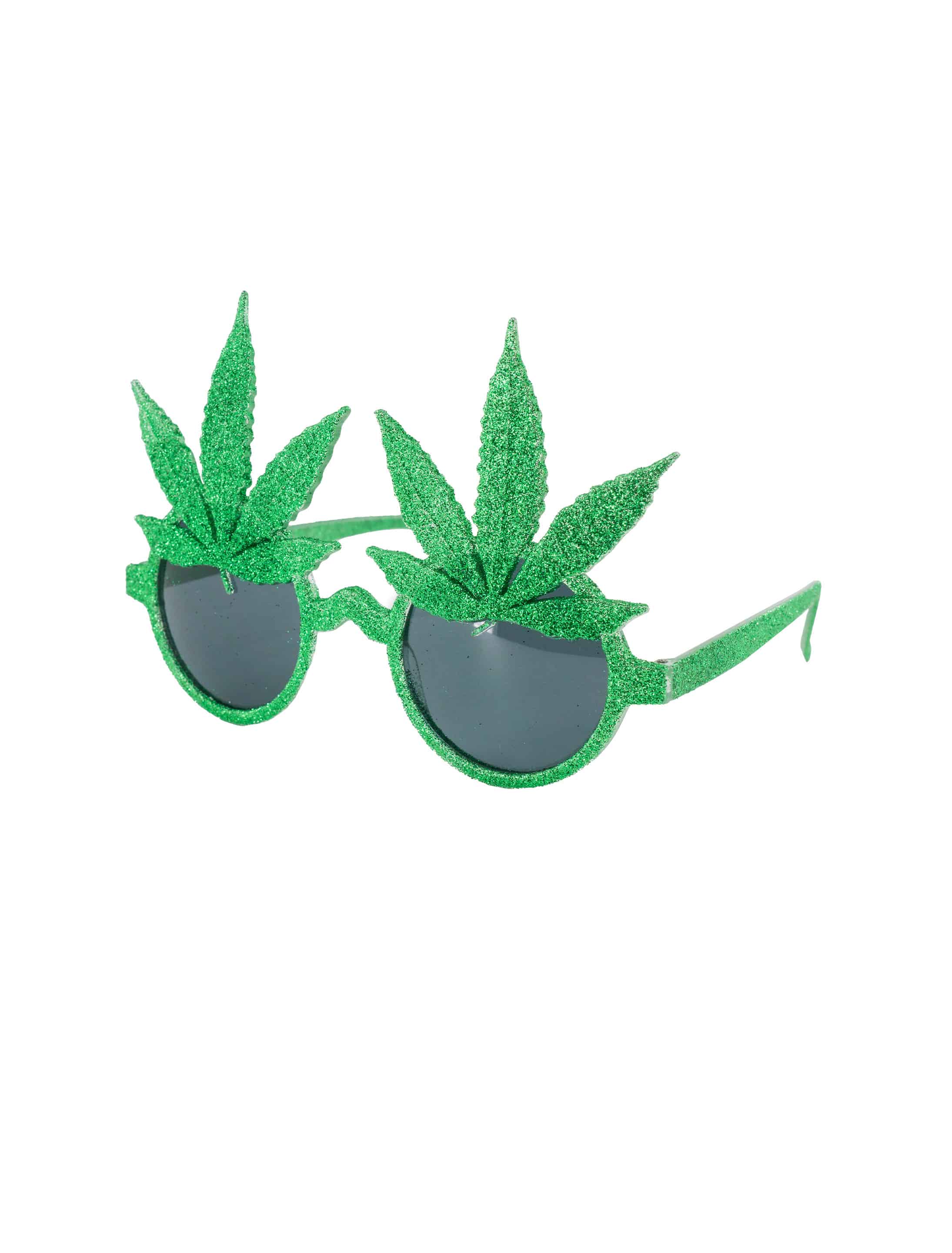 Brille Marihuana grün