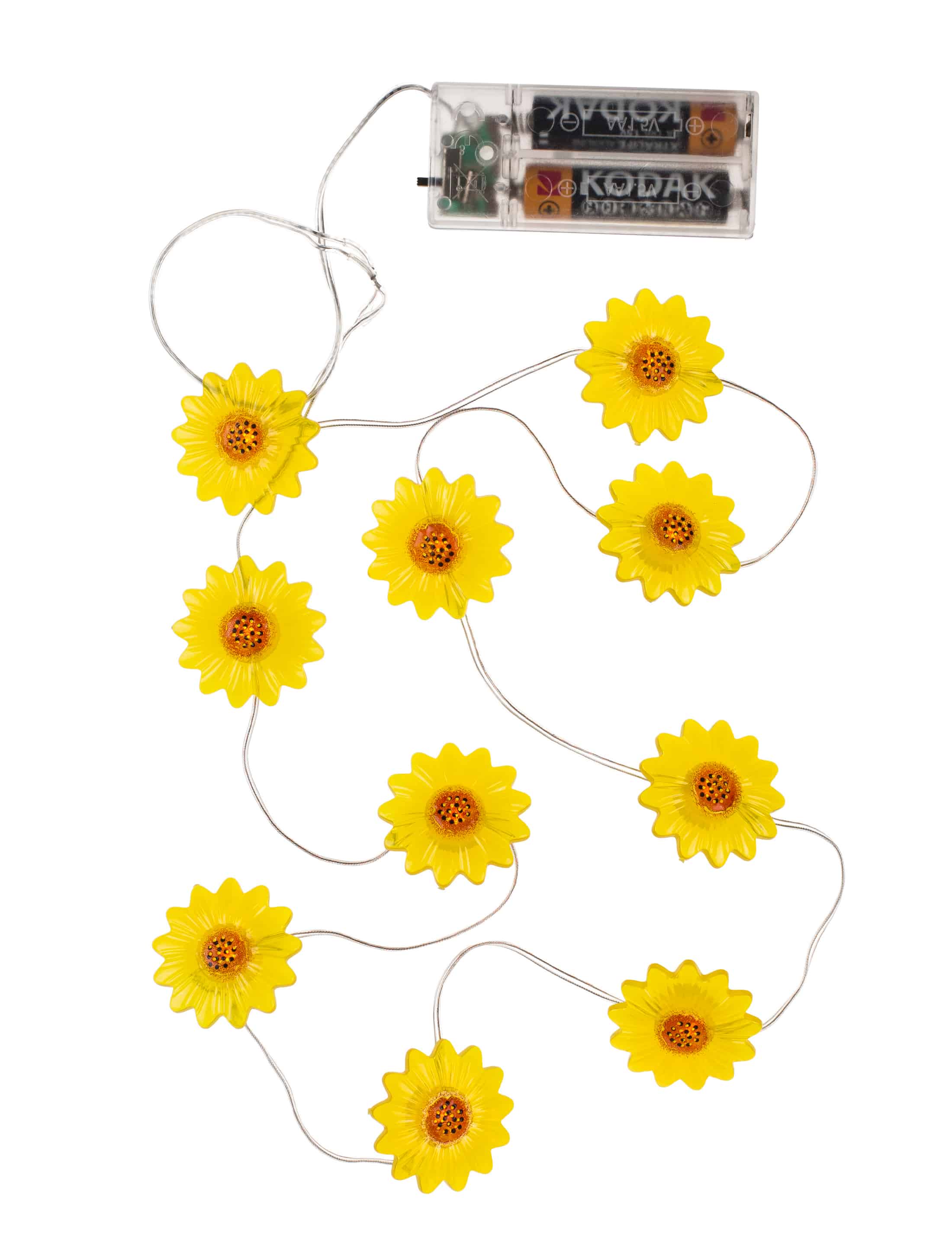 Lichterkette Sonnenblume LED 160 cm gelb