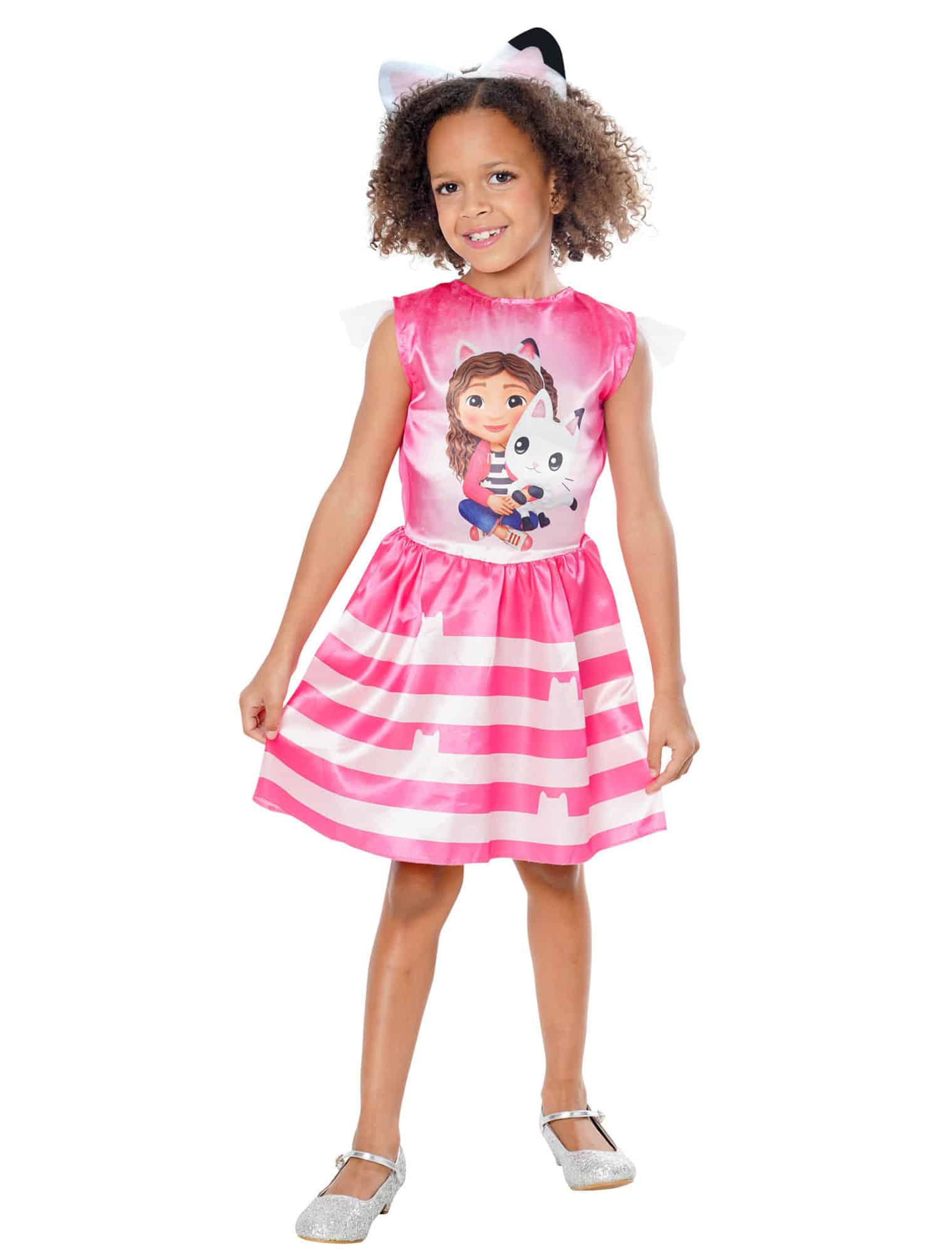 Kleid Gabby's Dollhouse pink/weiß 3-5 Jahre