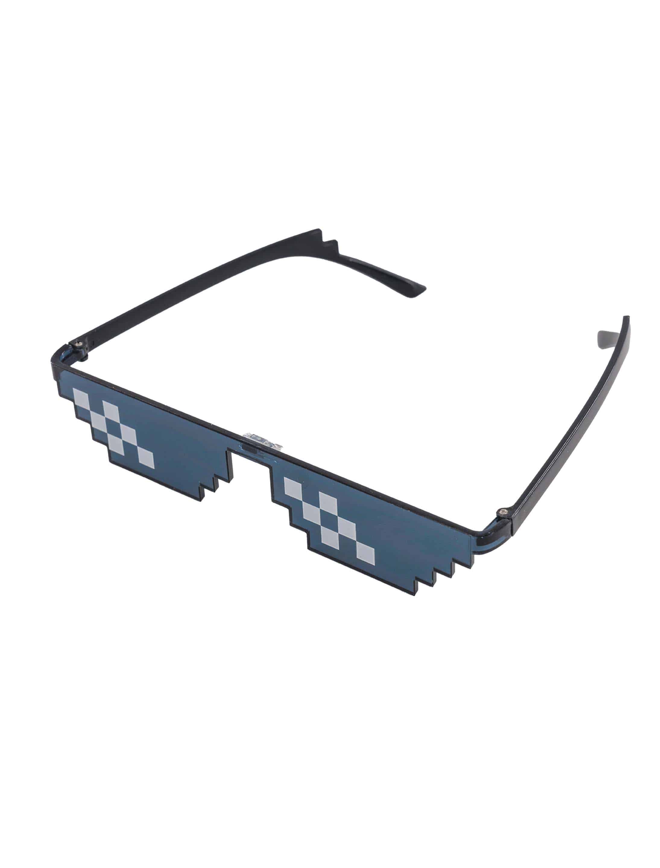 Brille Thug Life Pixel schwarz/weiß