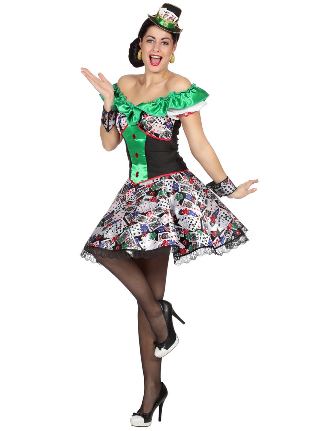 Kleid Casino Damen bunt 46