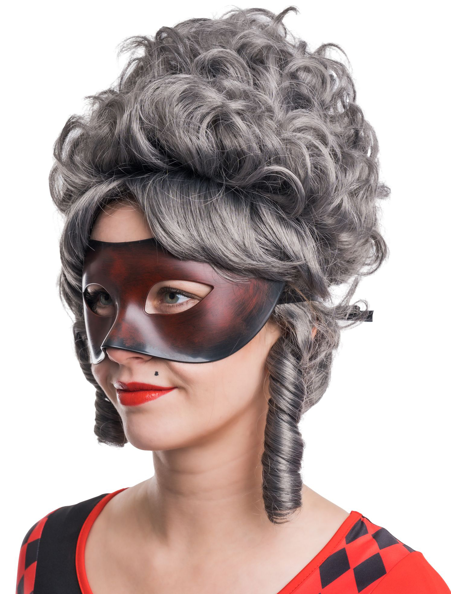 Venezianische Maske metallic braun