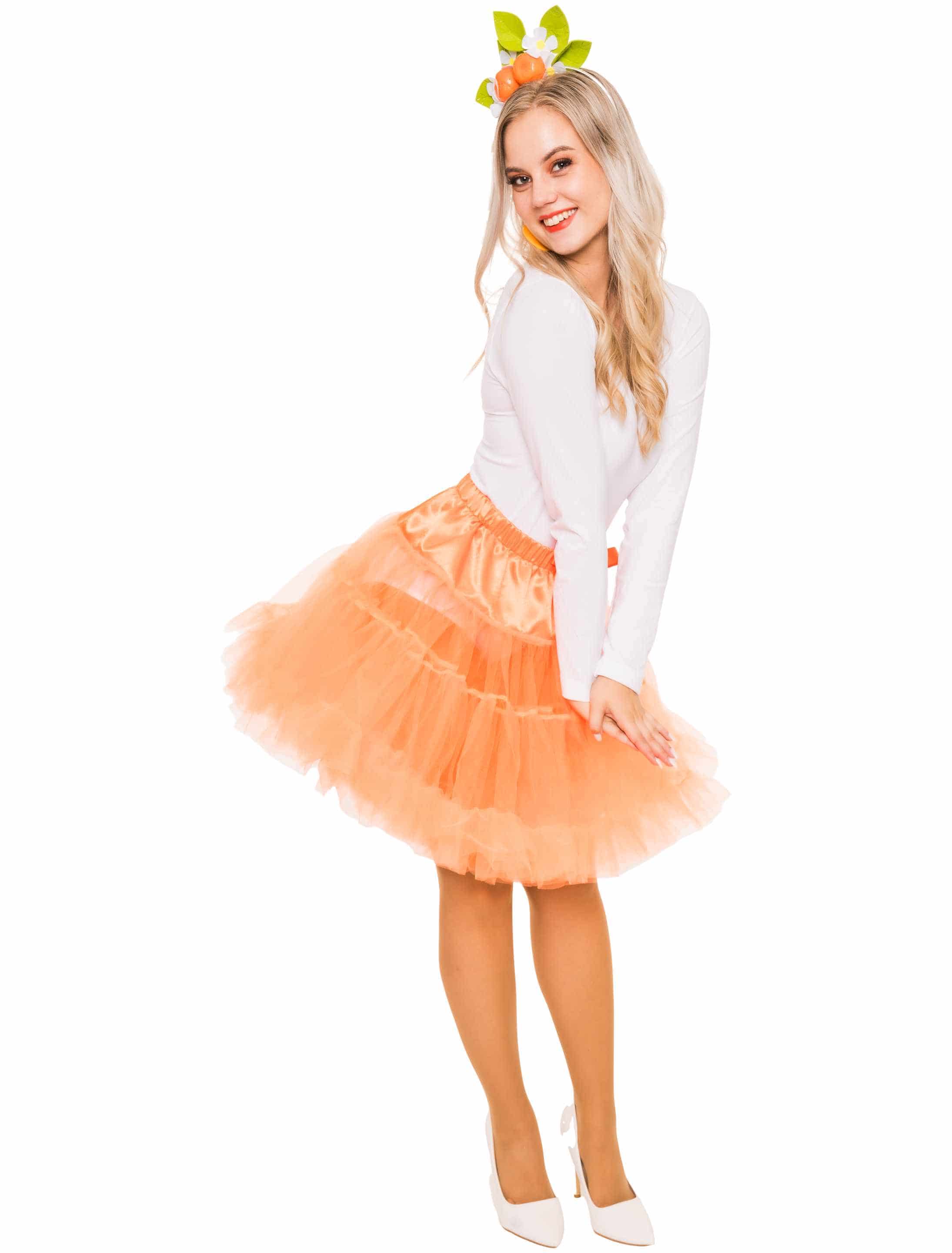 Petticoat 2-lagig orange one size