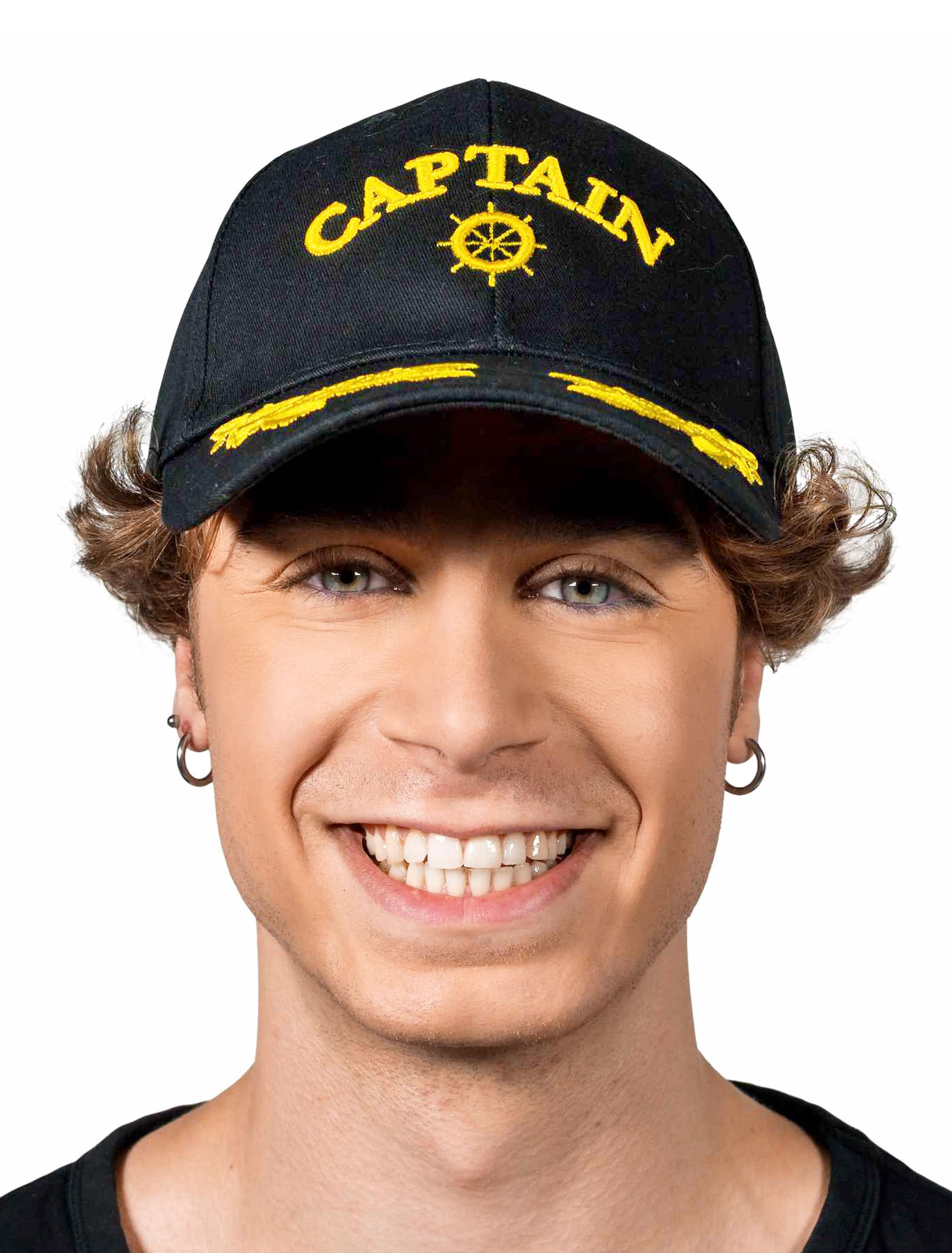 Baseball Cap Captain schwarz