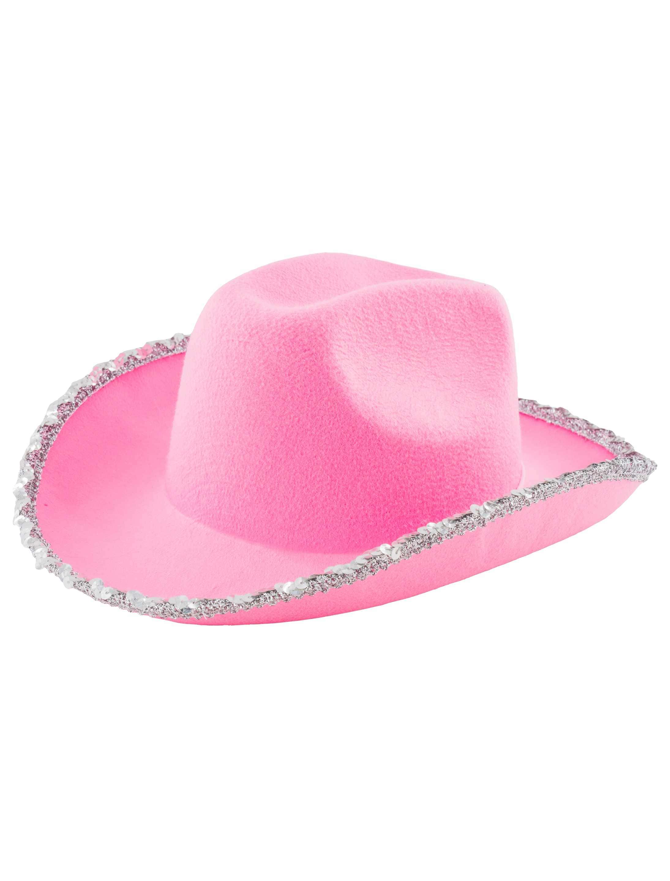 Cowgirlhut pink mit Pailletten one size