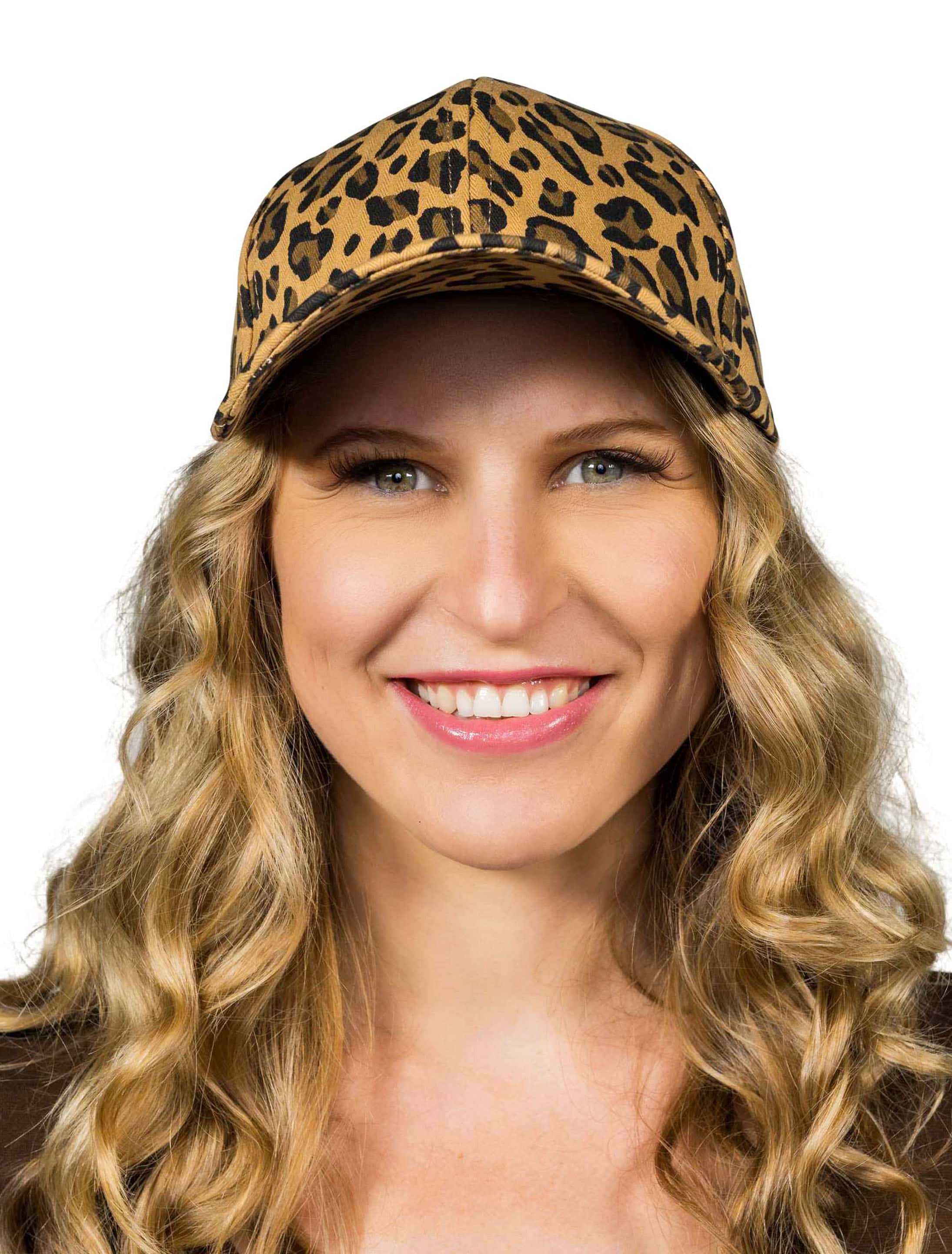 Baseball Cap Leopard braun/schwarz