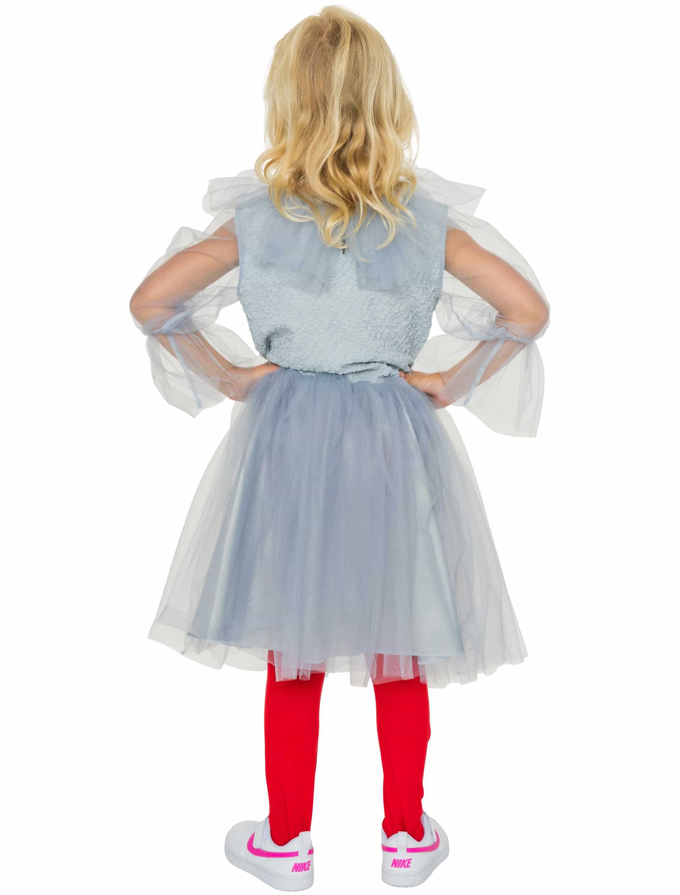 Kleid Horrorclown Kinder grau 104