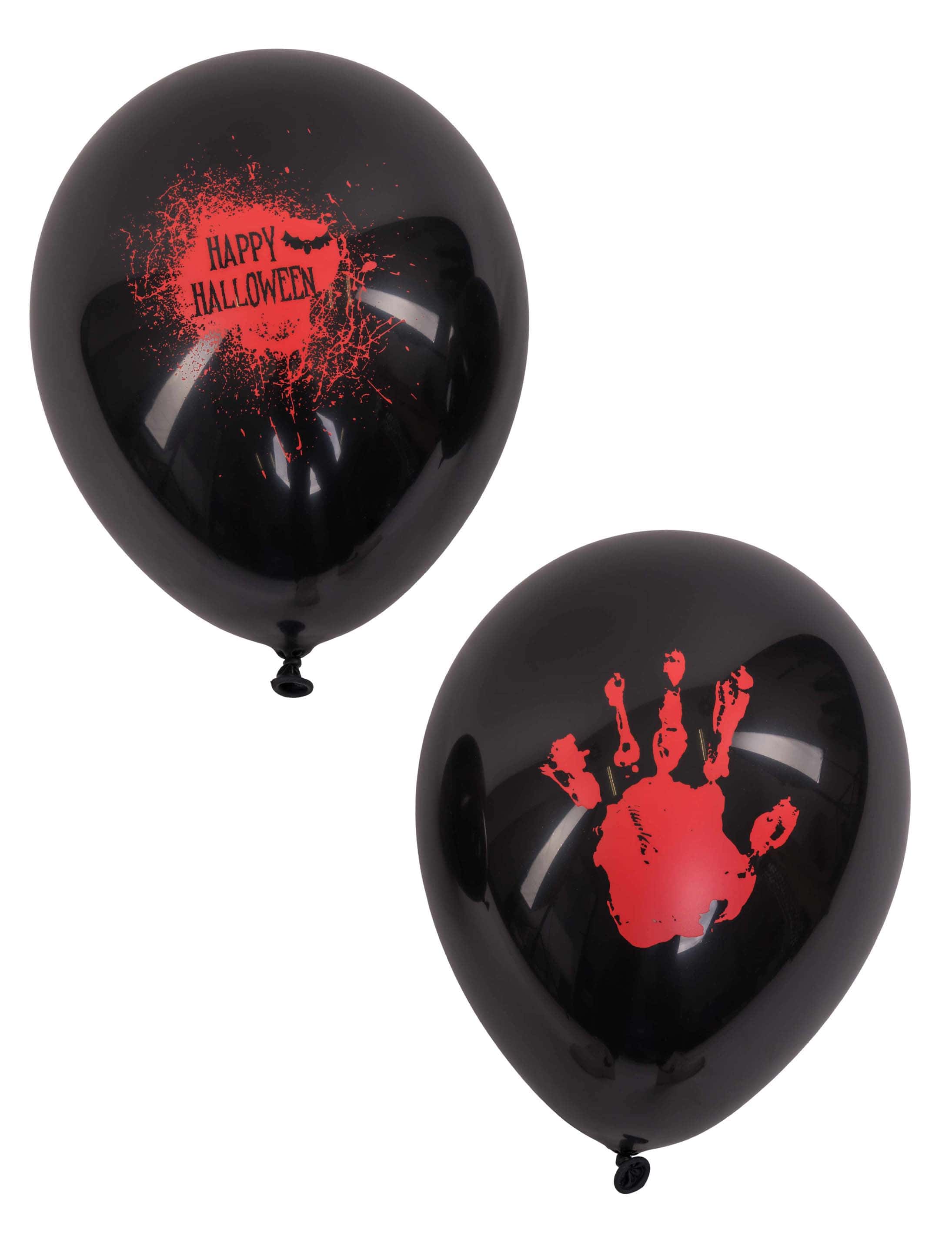 Luftballons Halloween 25 Stk. schwarz