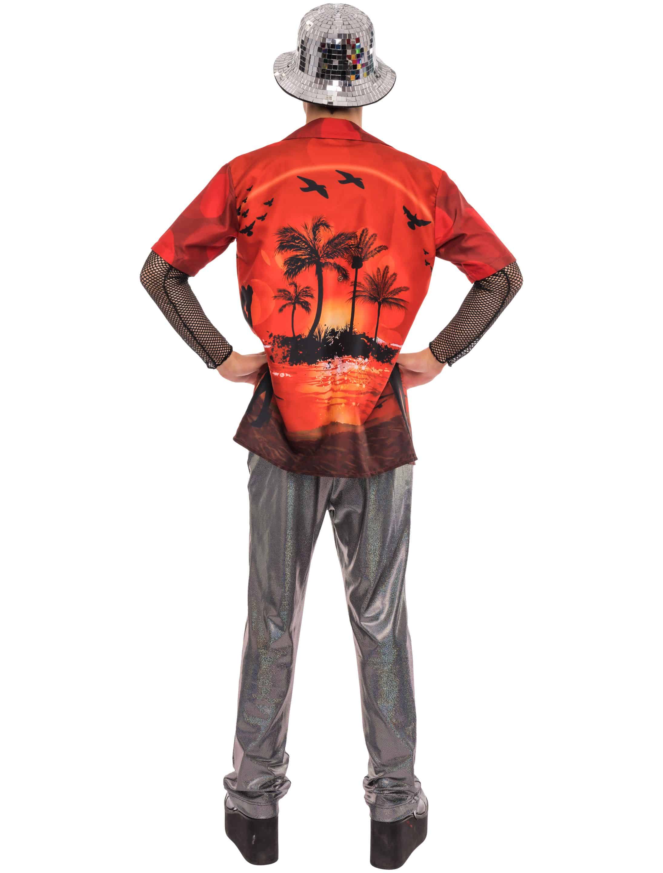 Hawaiihemd Herren rot 3XL