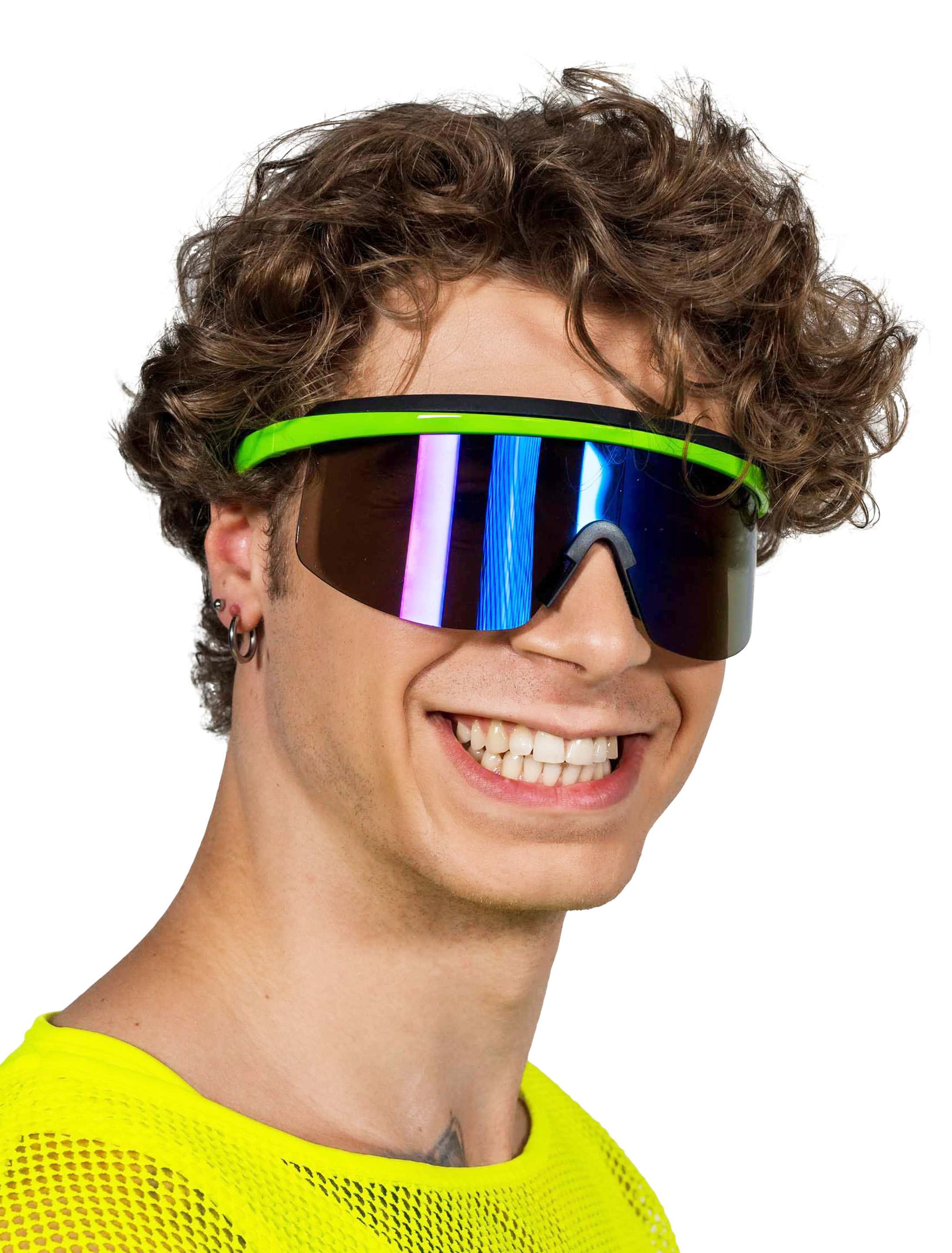 Schnelle Brille Snowboard neongrün