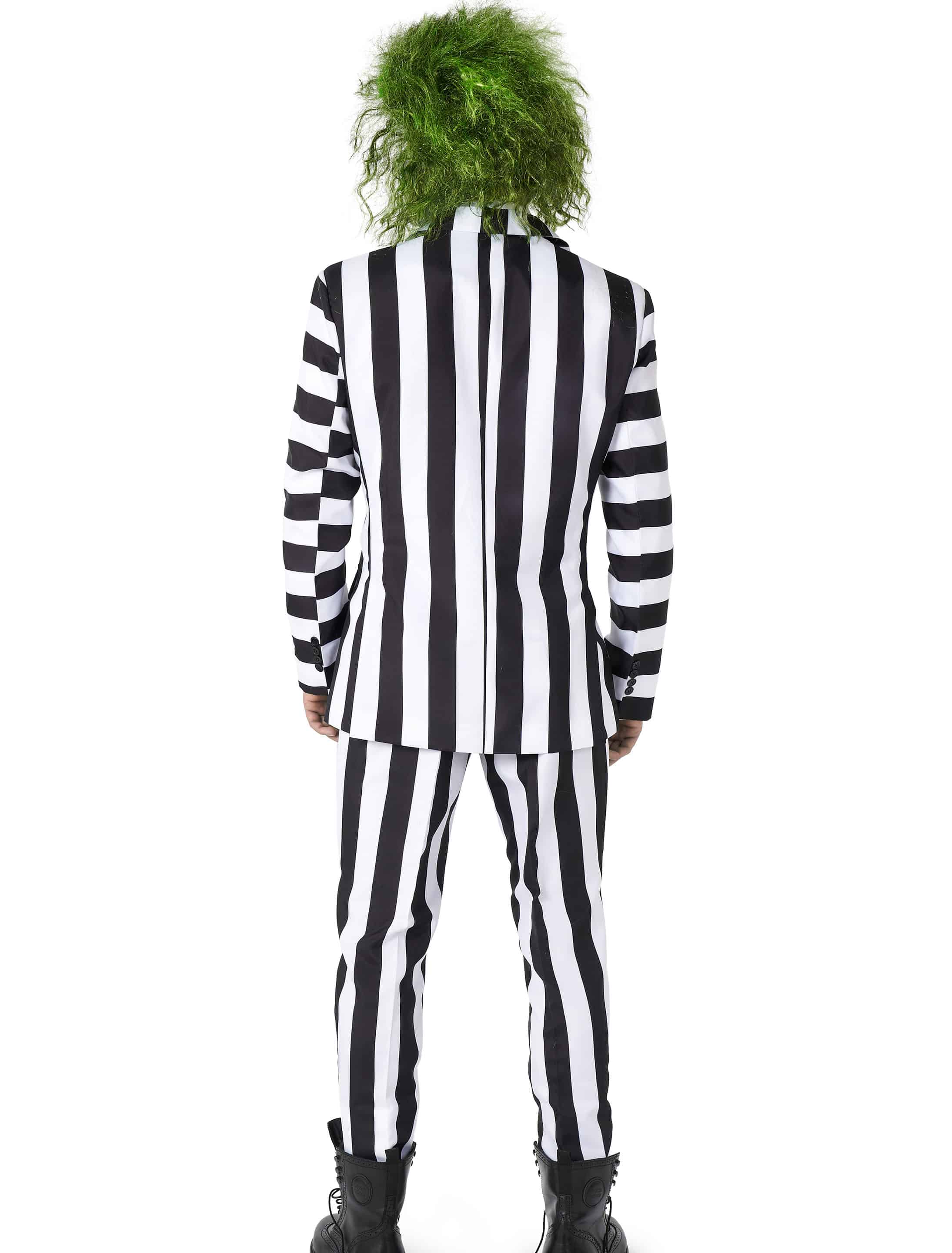 Opposuits Anzug Beetlejuice 3tlg. Herren schwarz/weiß XL