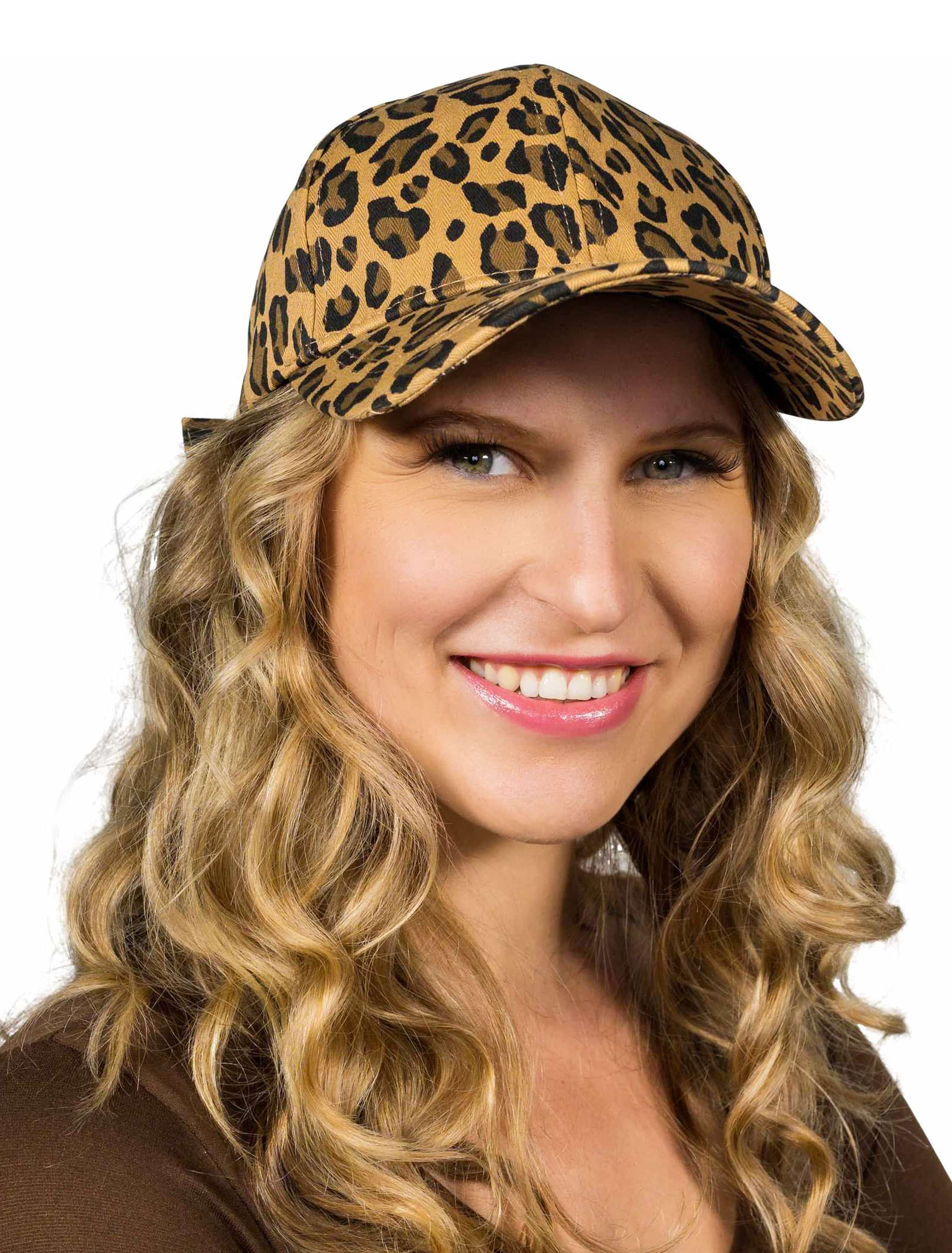 Baseball Cap Leopard braun/schwarz