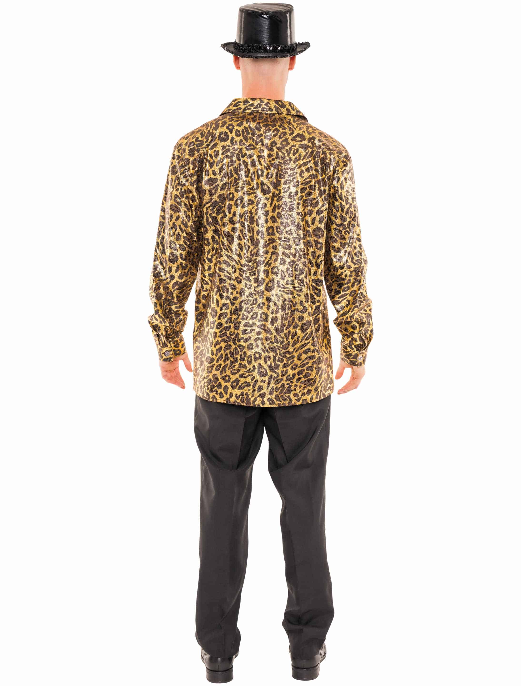 Hemd Leopard Herren beige/braun 2XL/3XL