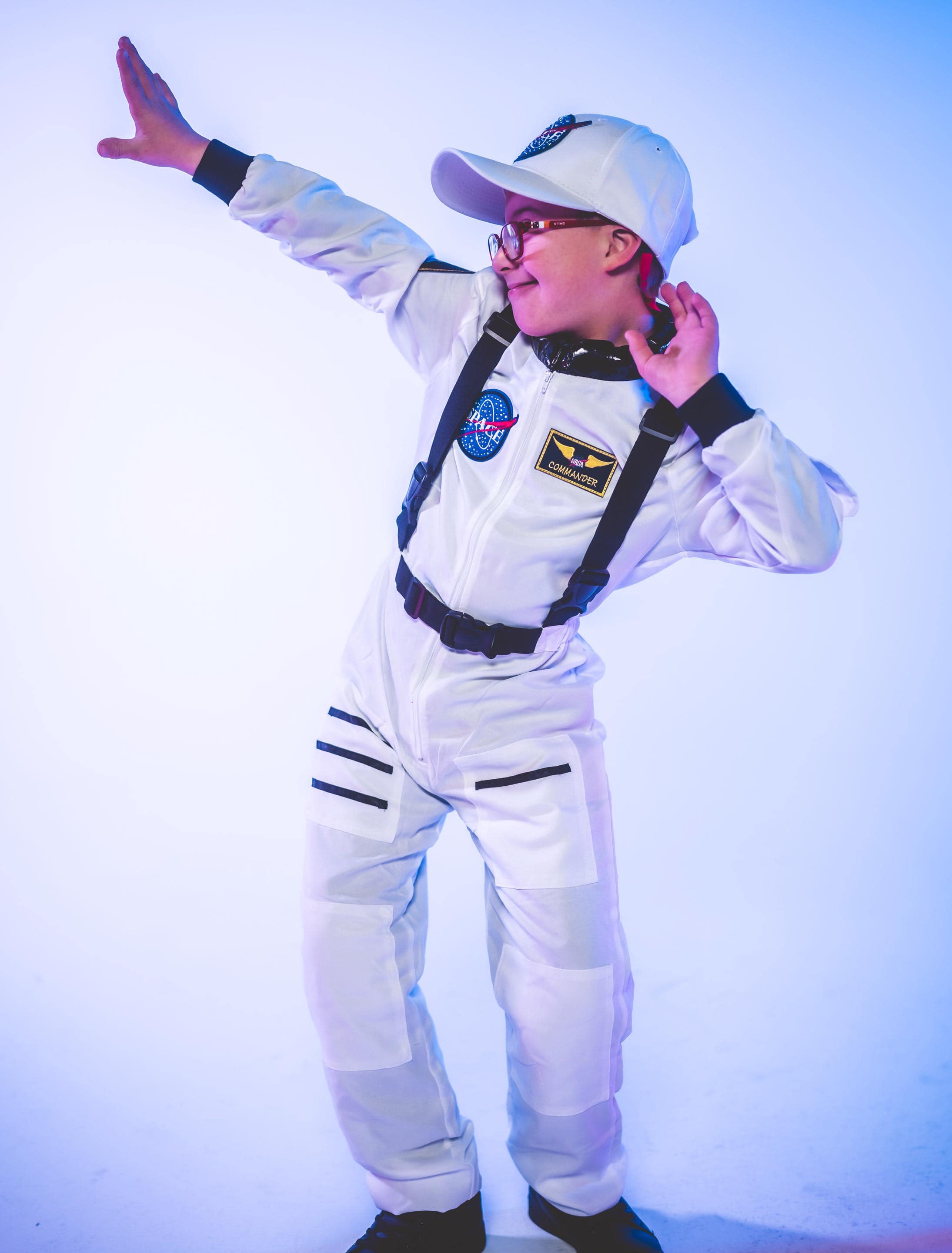 Overall Astronaut Kinder weiß 152