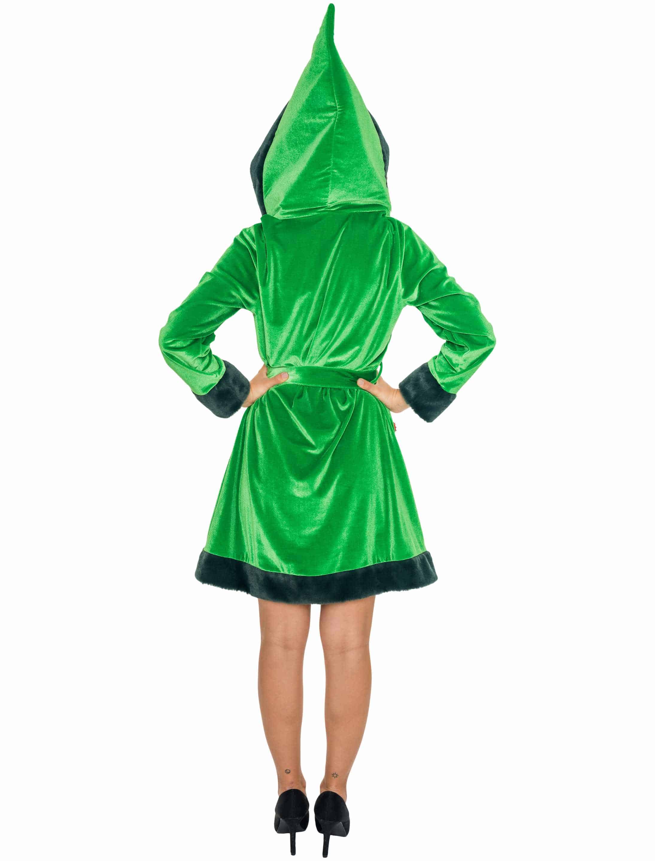 Kleid Weihnachtsbaum Damen grün L/XL