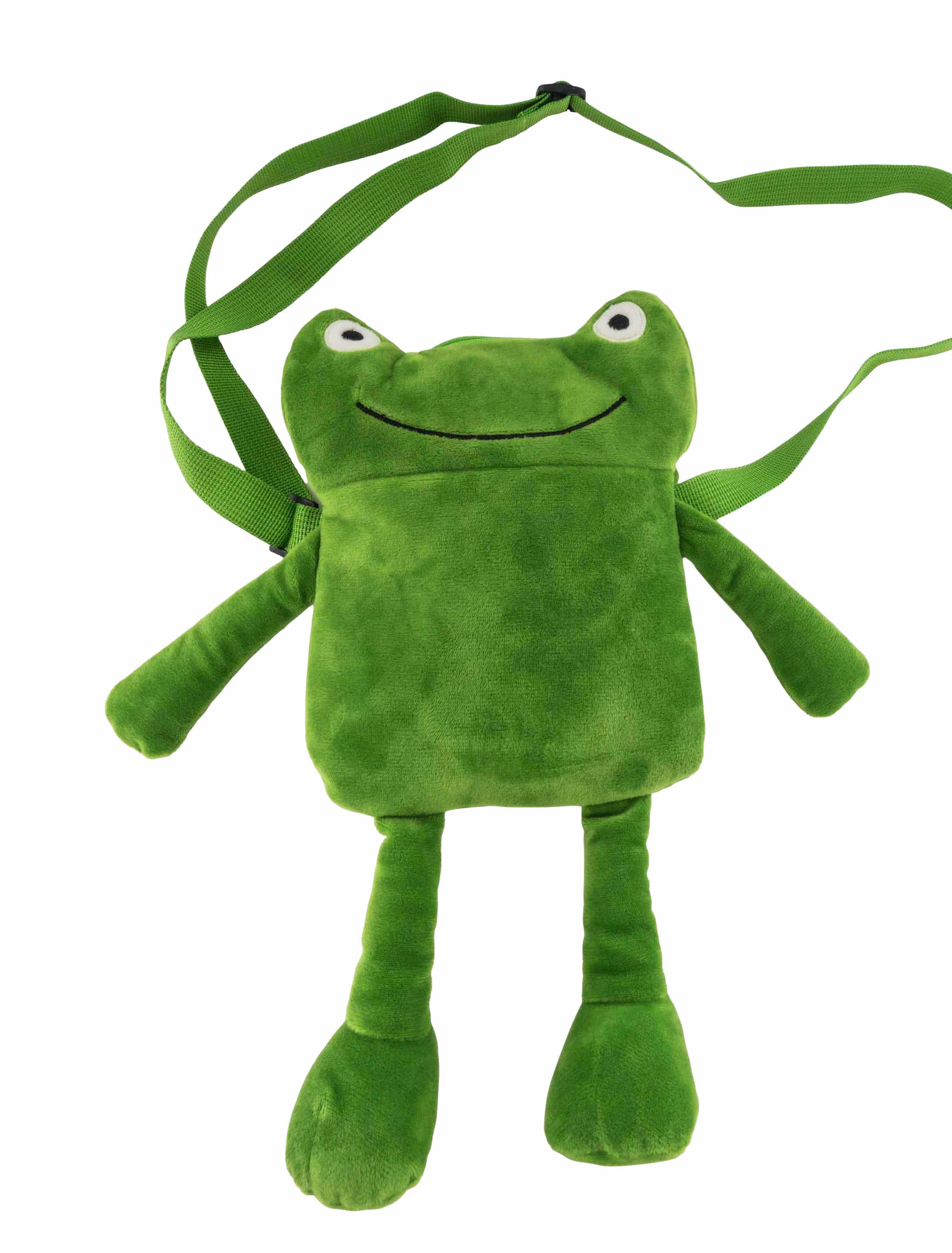 Tasche Frosch Plüsch grün