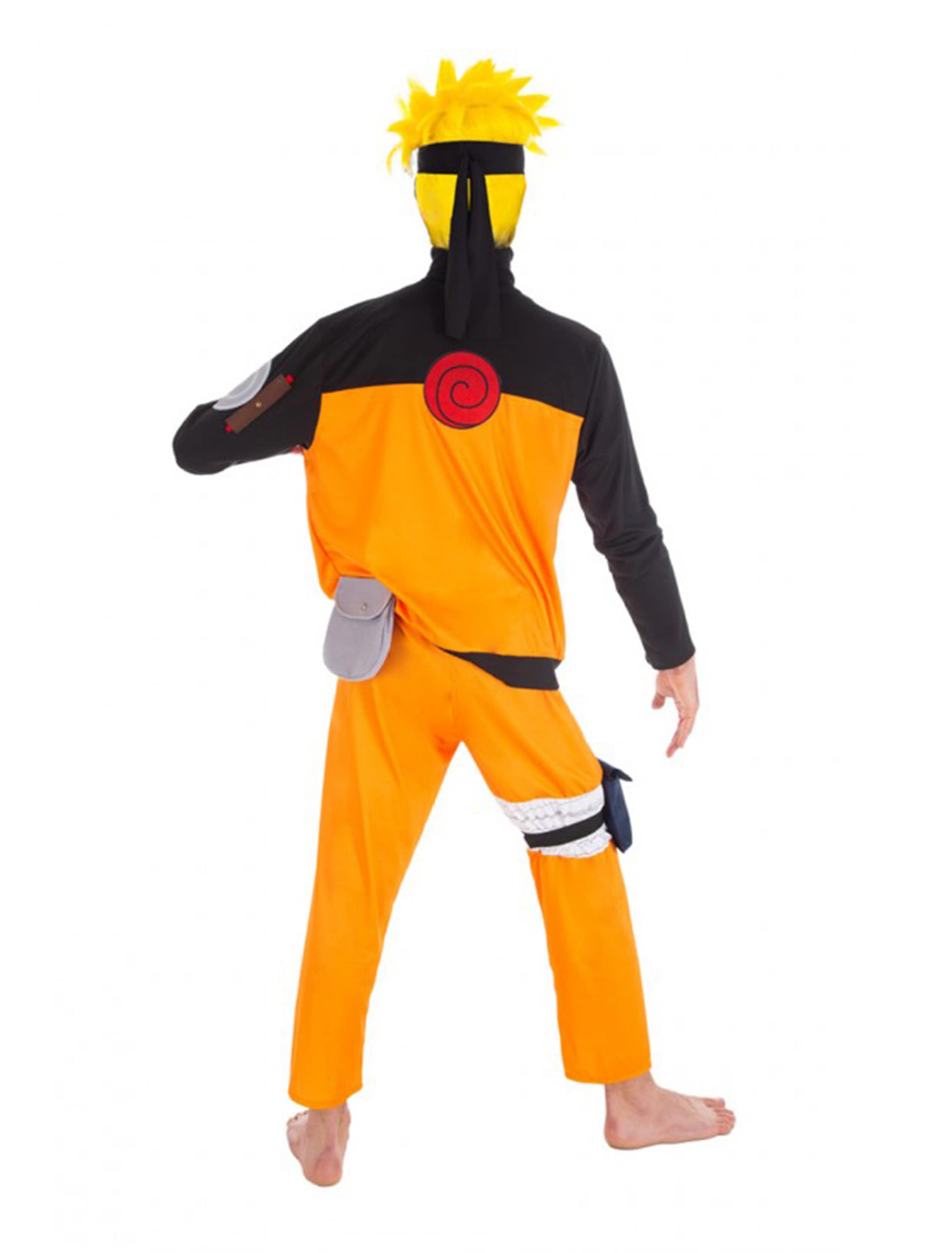 Kostüm Naruto 5-tlg. Herren orange/schwarz M