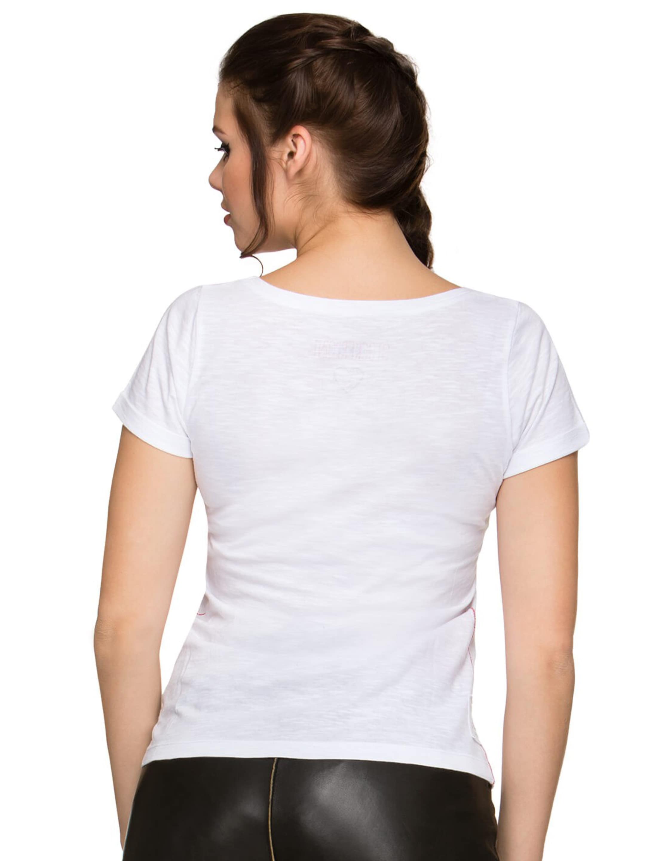 Trachten T-Shirt Gracy Damen weiß L