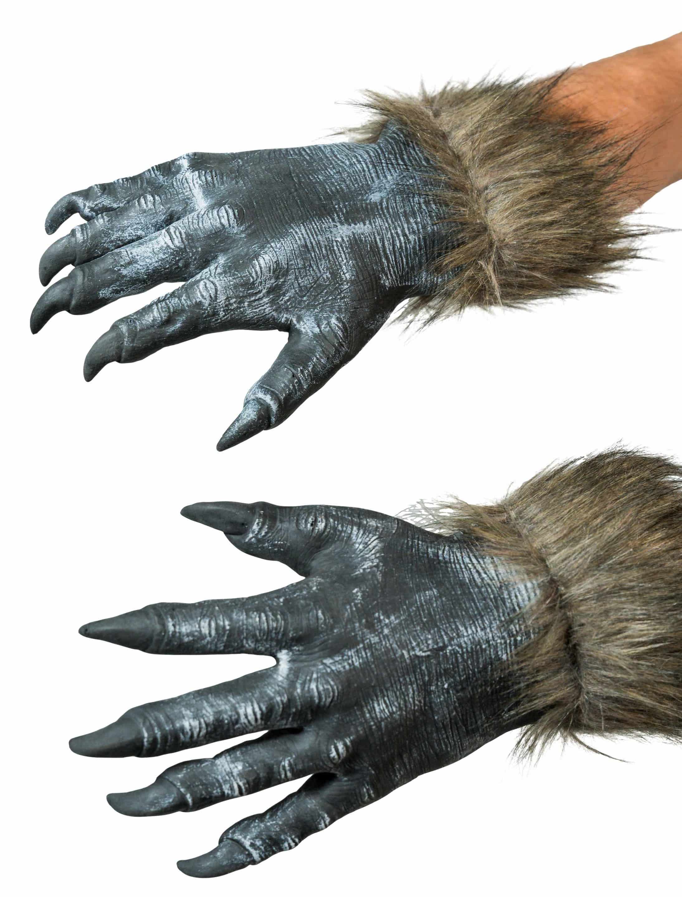 Handschuhe Wolf grau