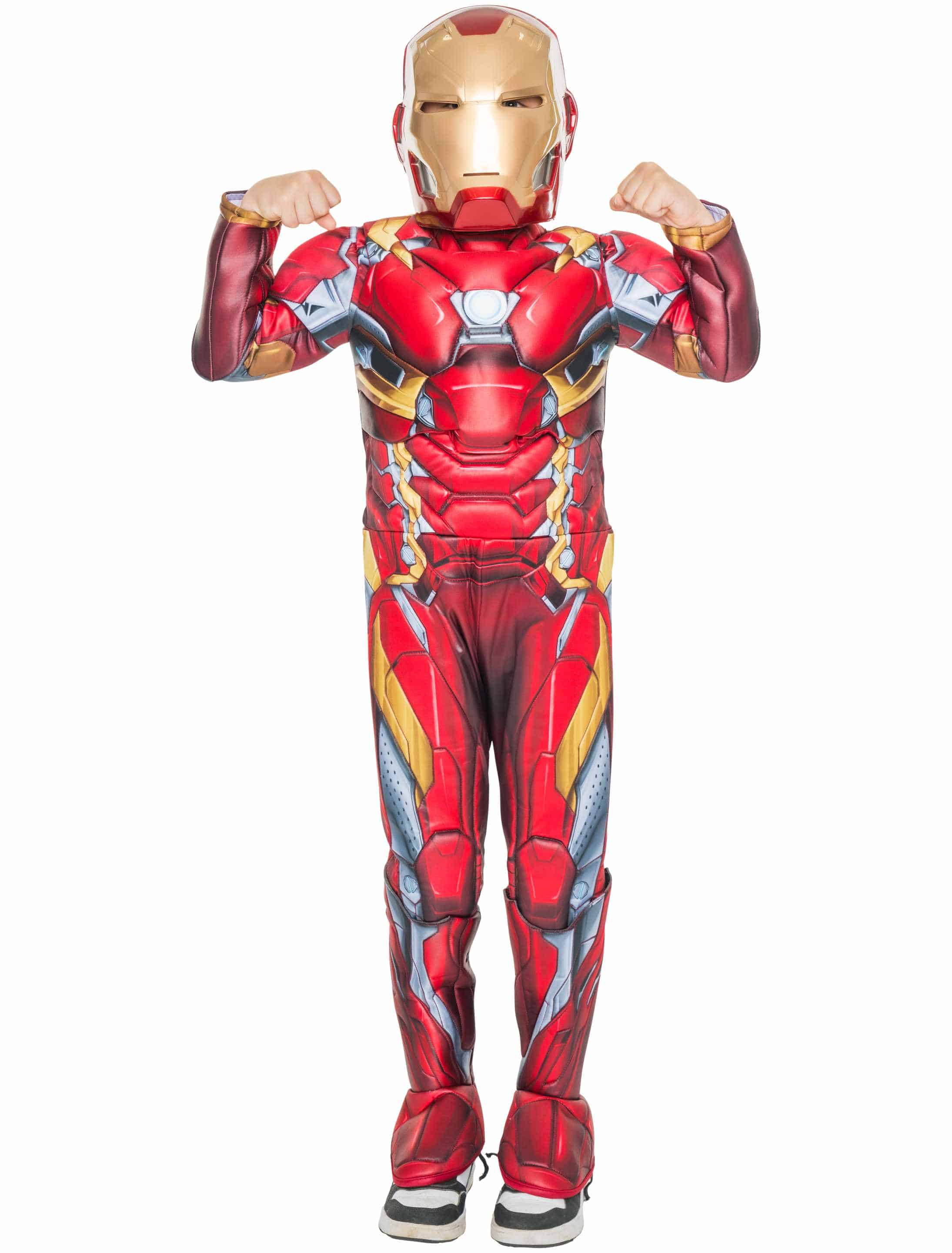 Jumpsuit Iron Man 3tlg. rot/gold 3-4 Jahre