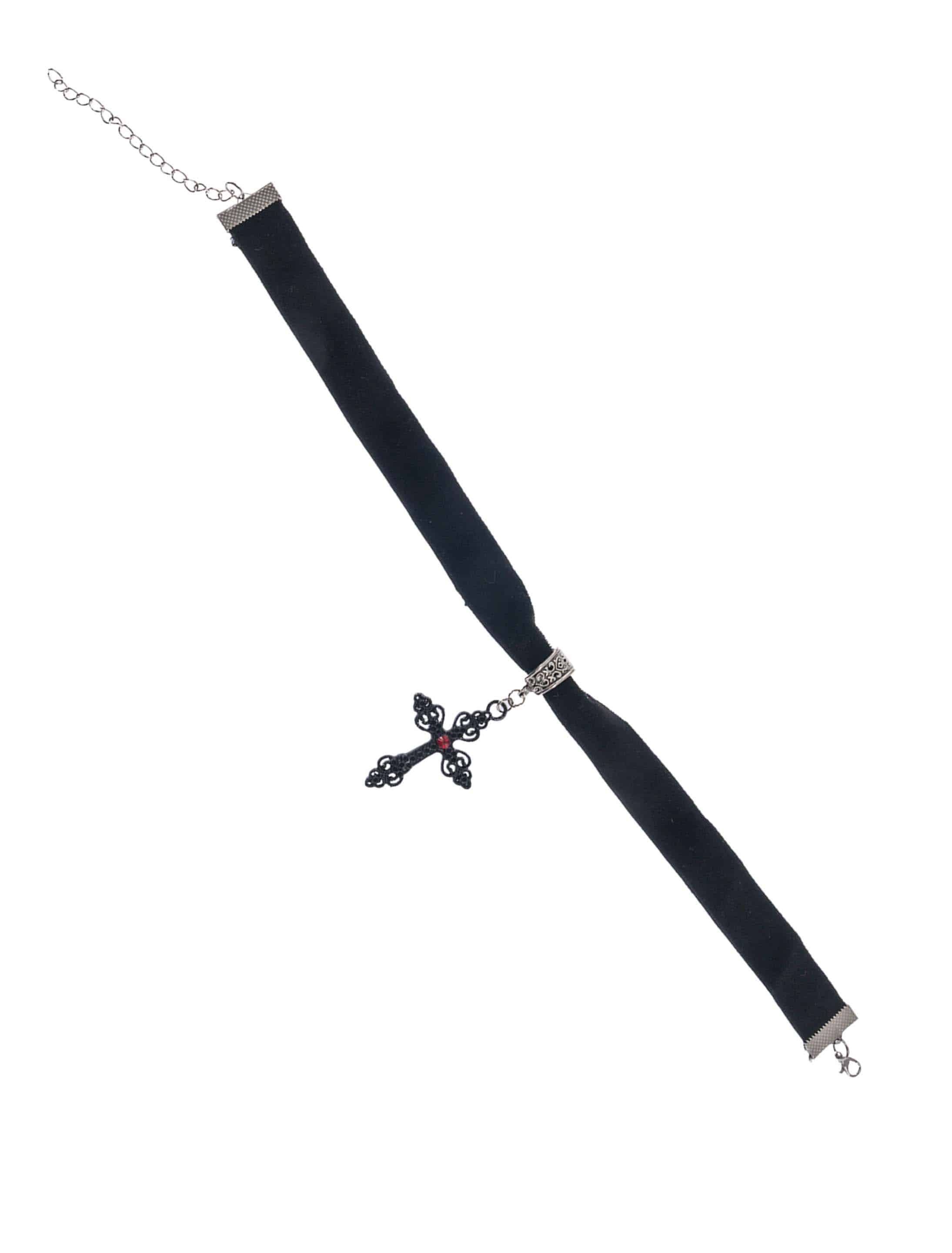 Choker Kreuz schwarz