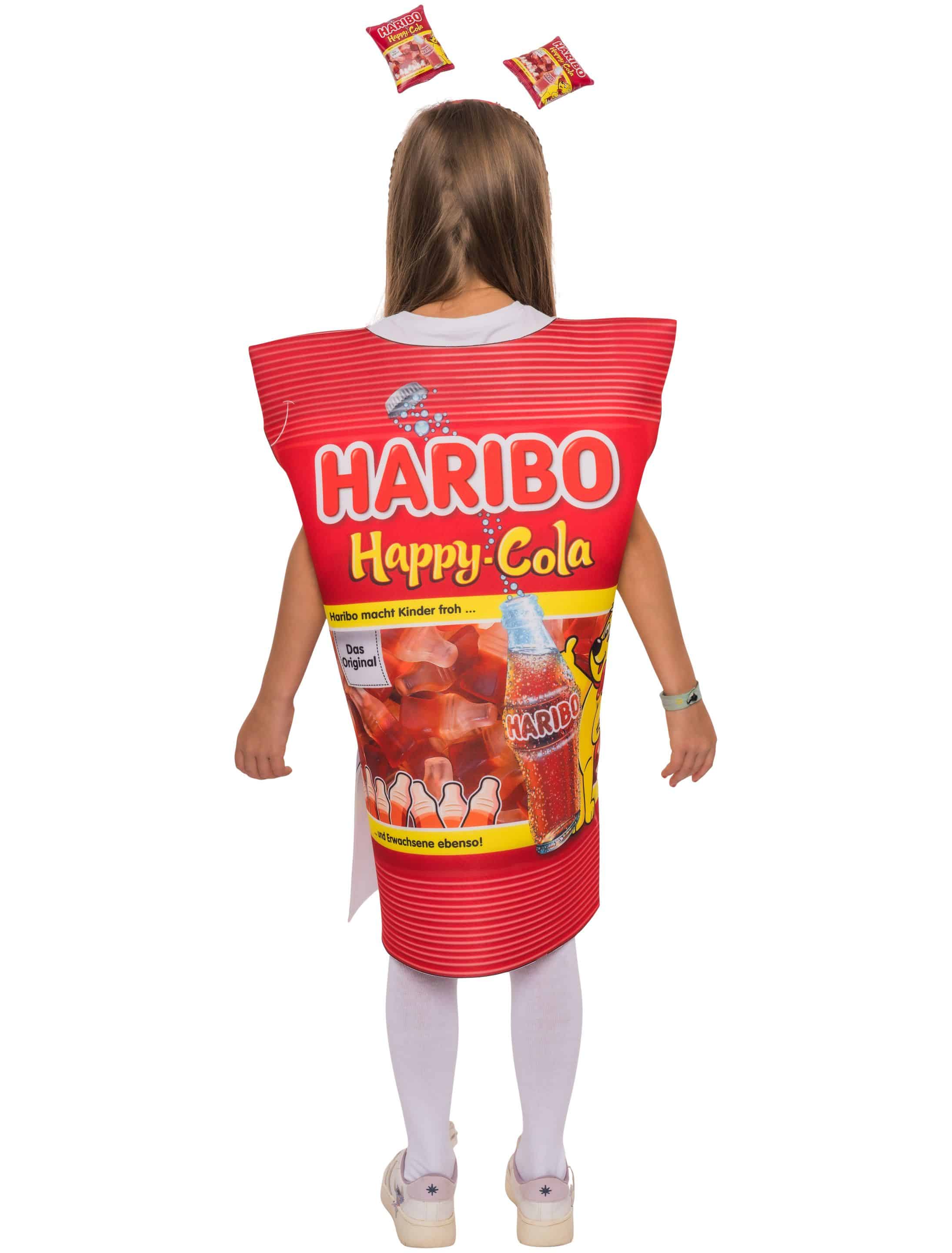 Kostüm HARIBO Happy-Cola Kinder Kinder bunt one size