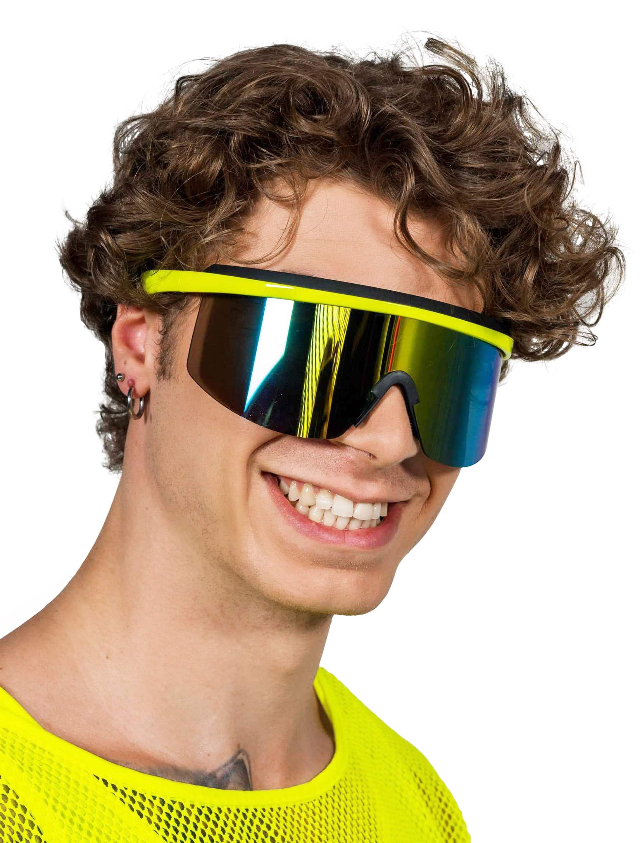 Schnelle Brille Snowboard neongelb