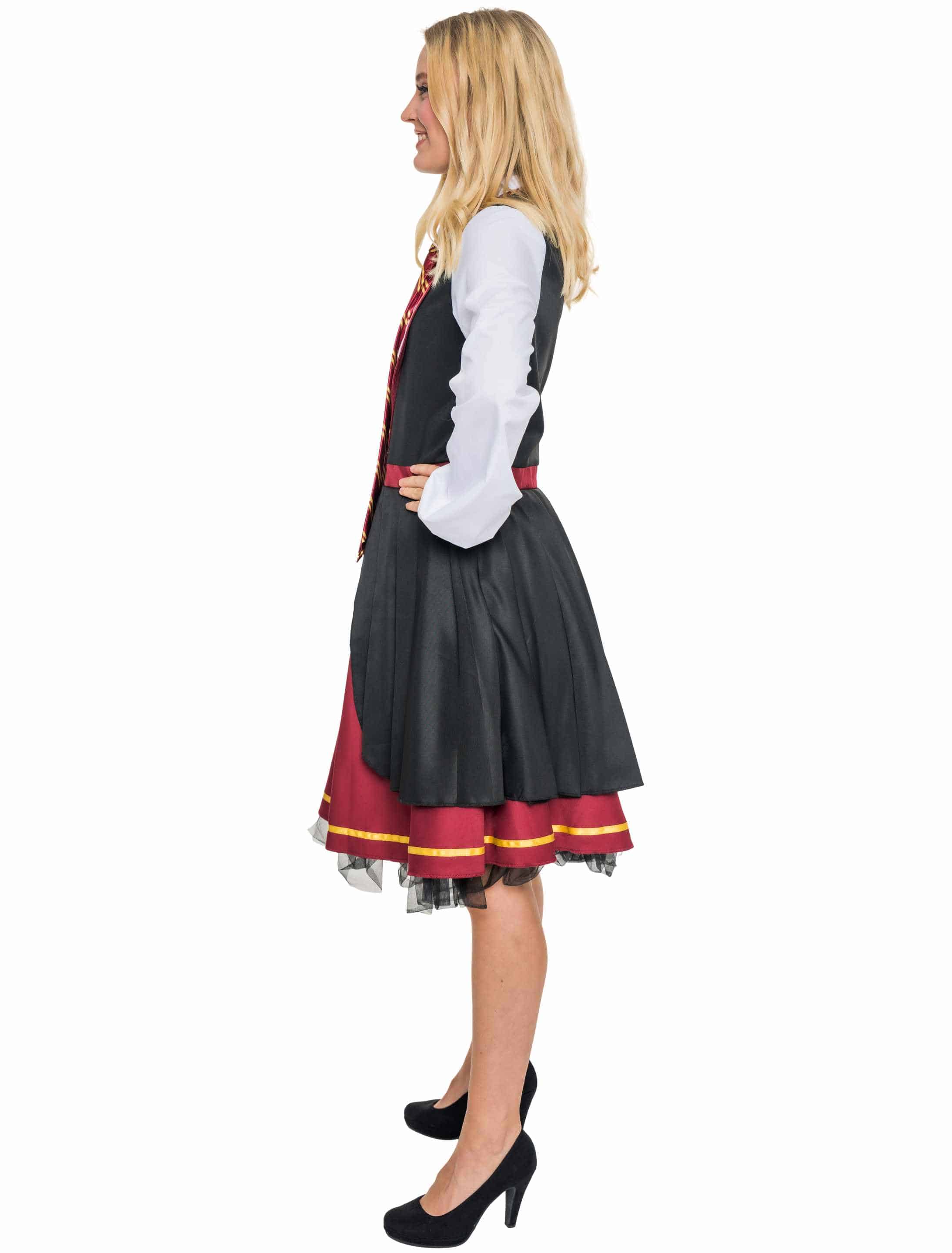 Kleid Zauberschülerin Damen schwarz/rot S