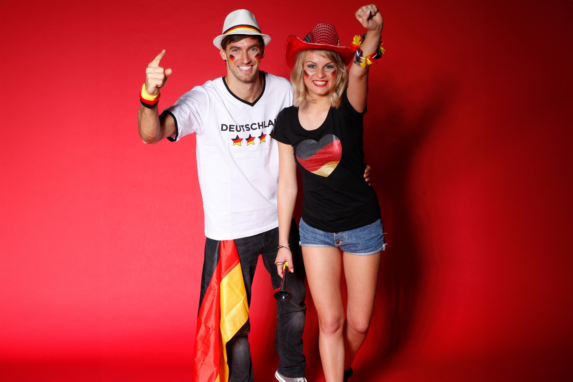 Deutschland Kostüme und Fanartikel für EM & WM