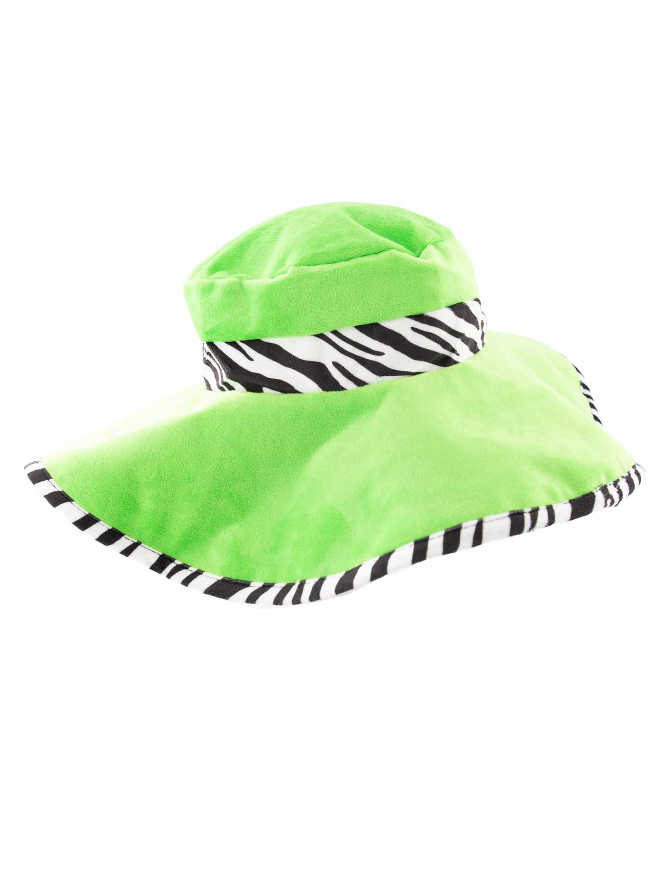 Hut mit Zebra Print Herren grün one size