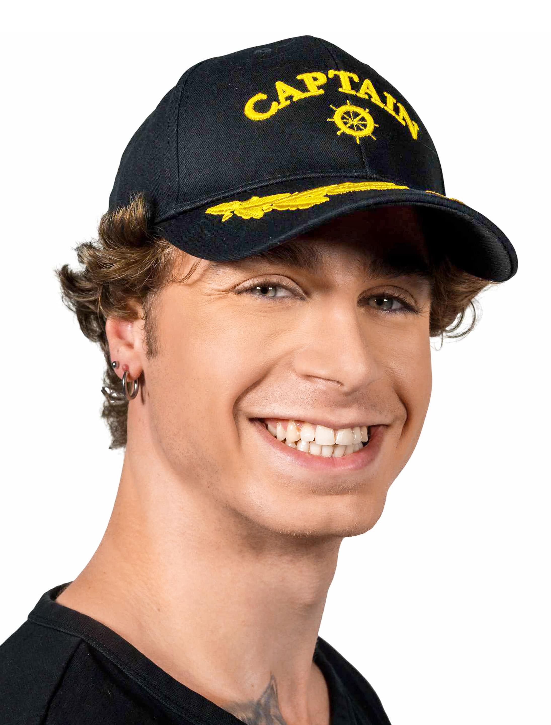 Baseball Cap Captain schwarz