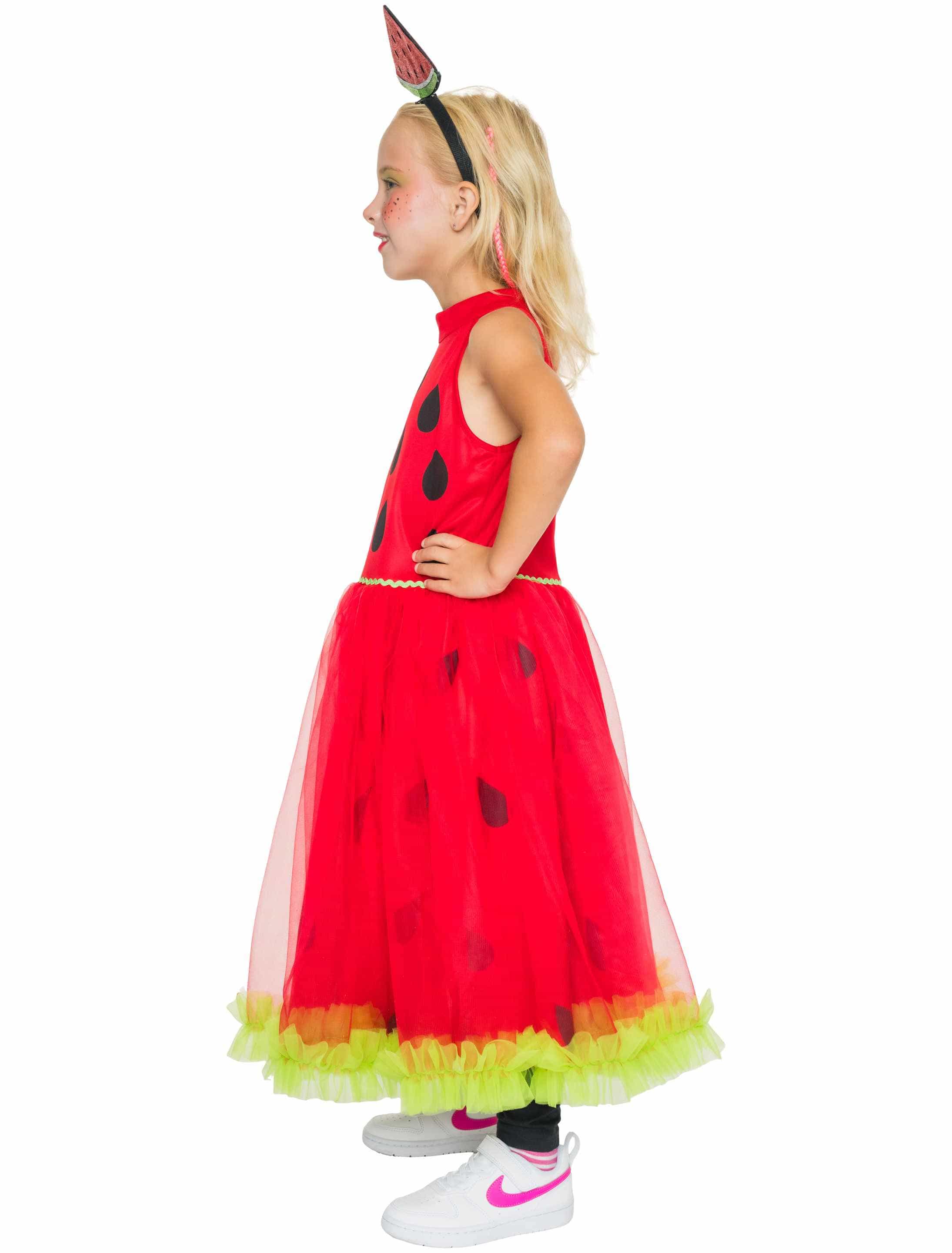 Kleid Wassermelone Kinder rot 116