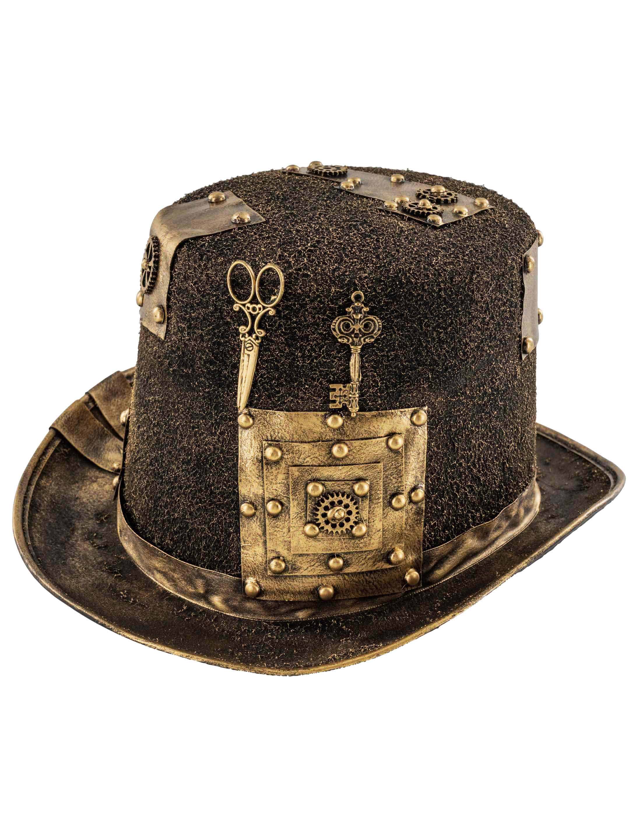 Zylinder Steampunk bronze one size