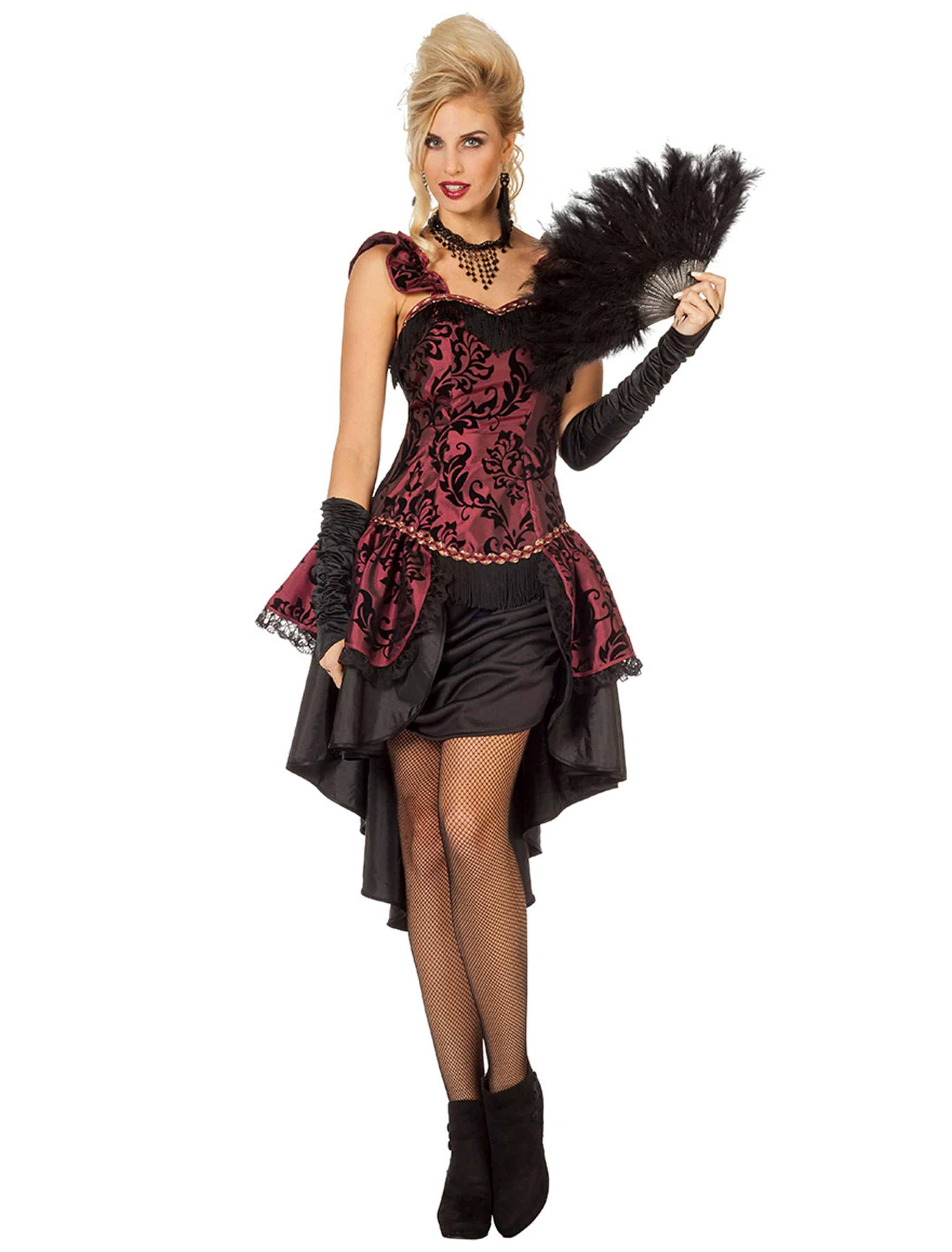 Kleid Burlesque schwarz/pink 36