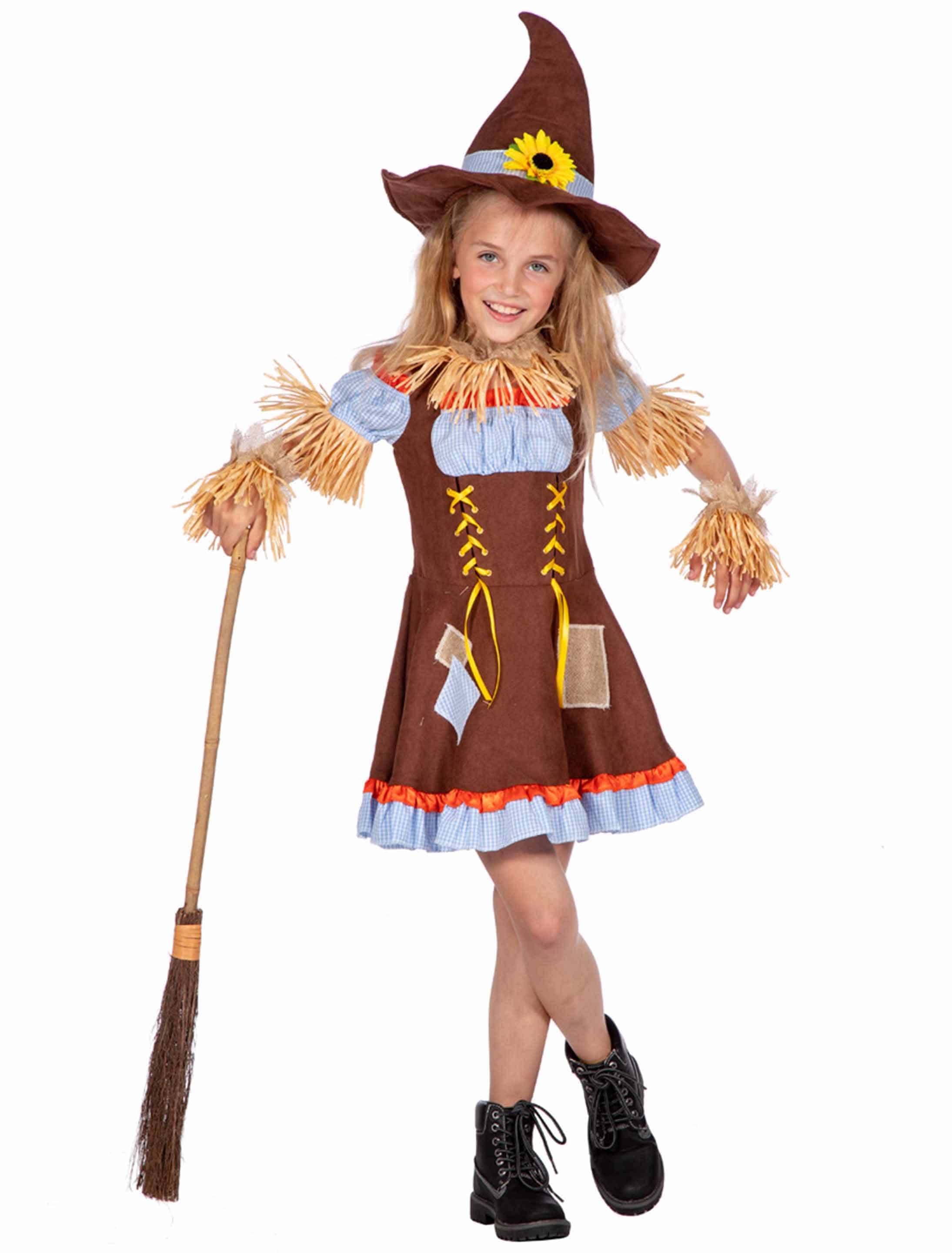 Kleid Vogelscheuche Kinder braun 104