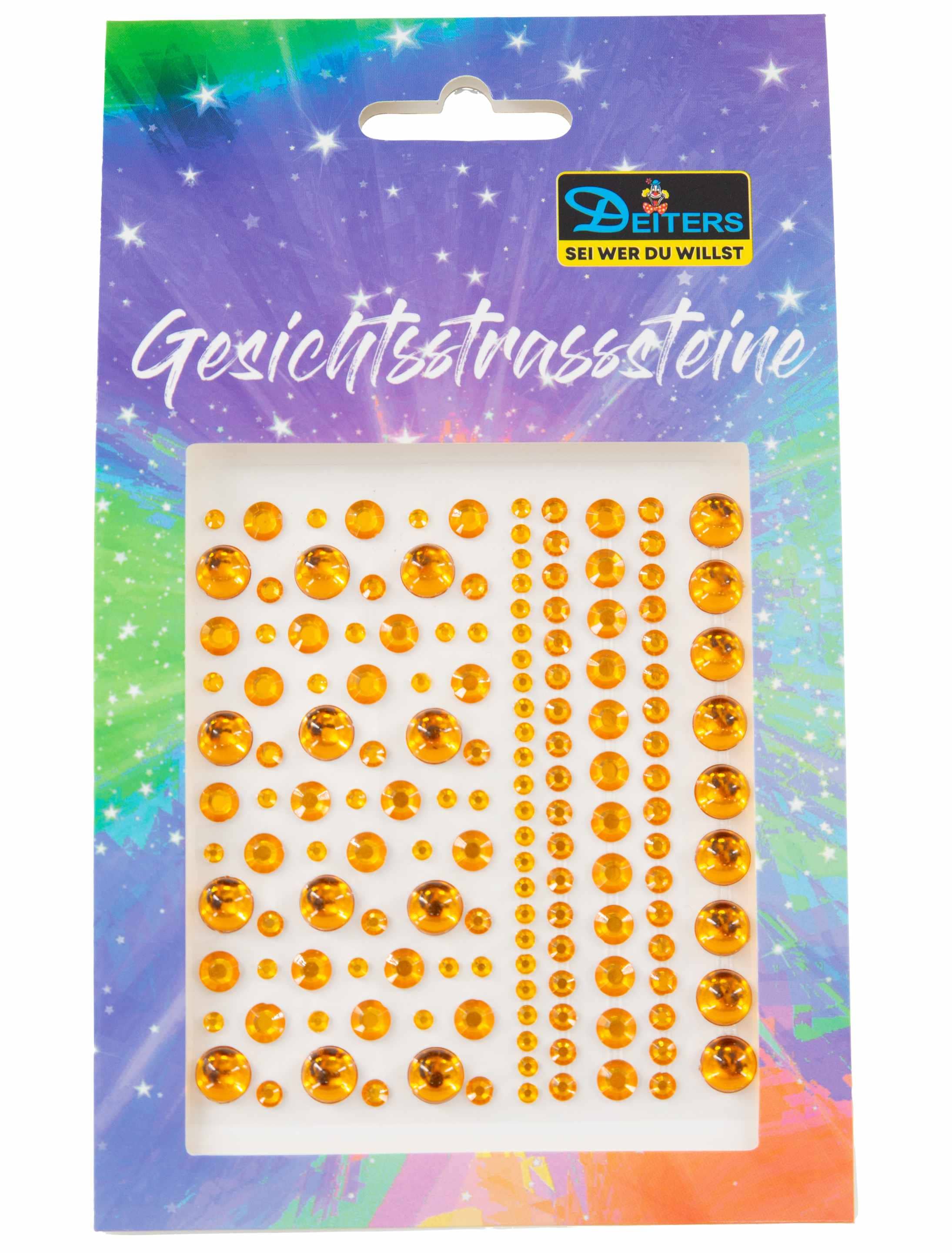 Gesichtsstrasssteine Perlen gold