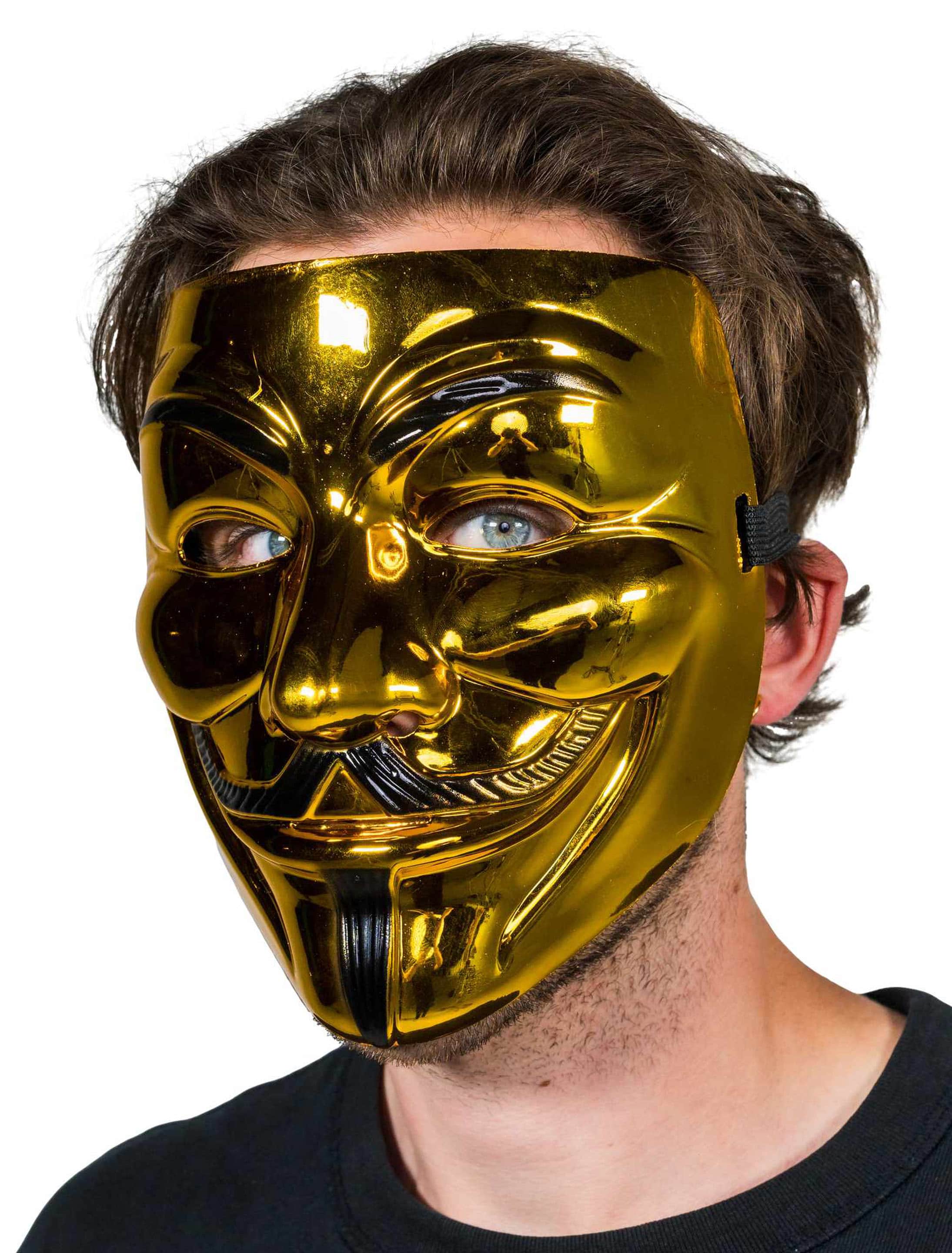 Maske Anonym gold