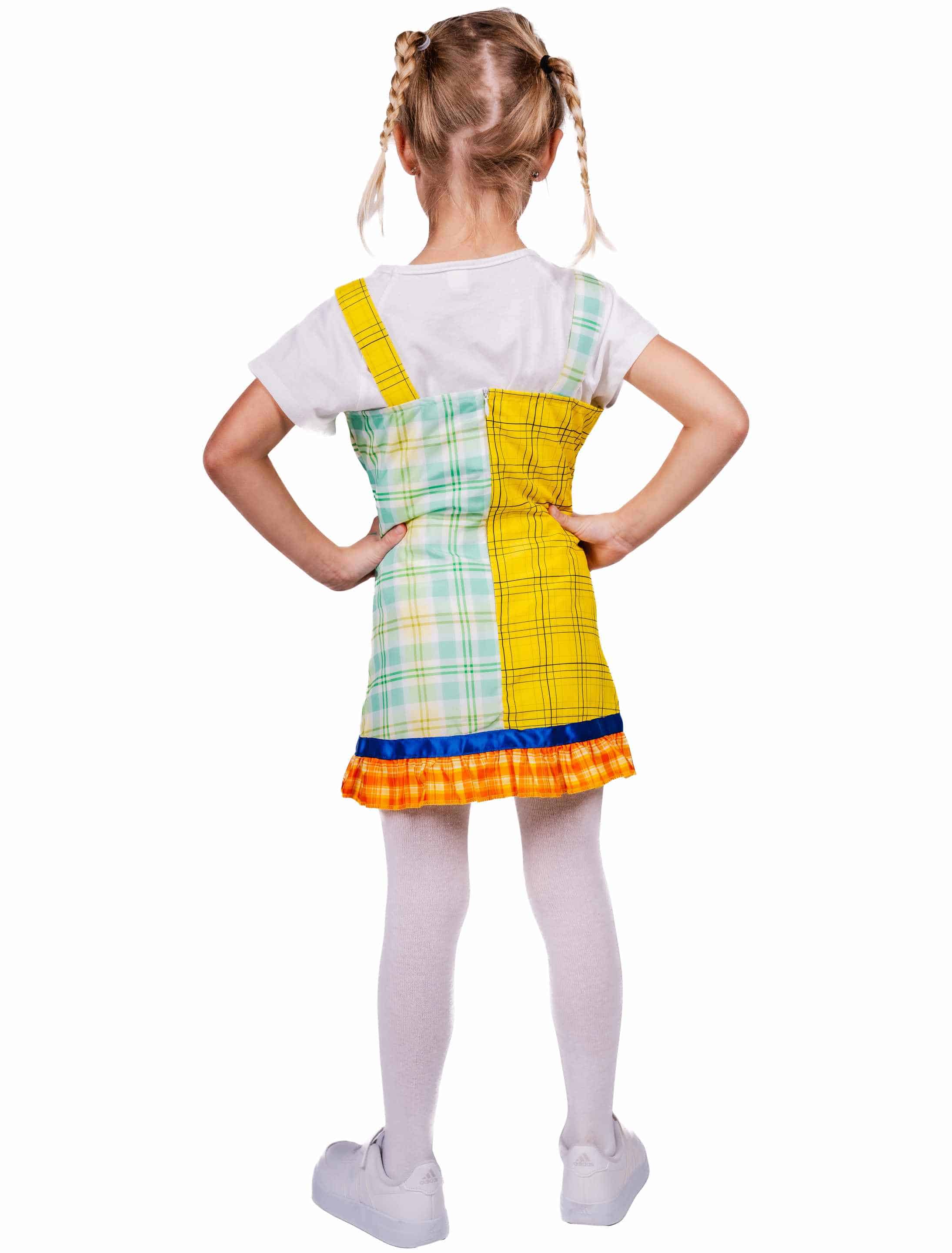 Kleid Frechdachs Kinder gelb/grün 104/116