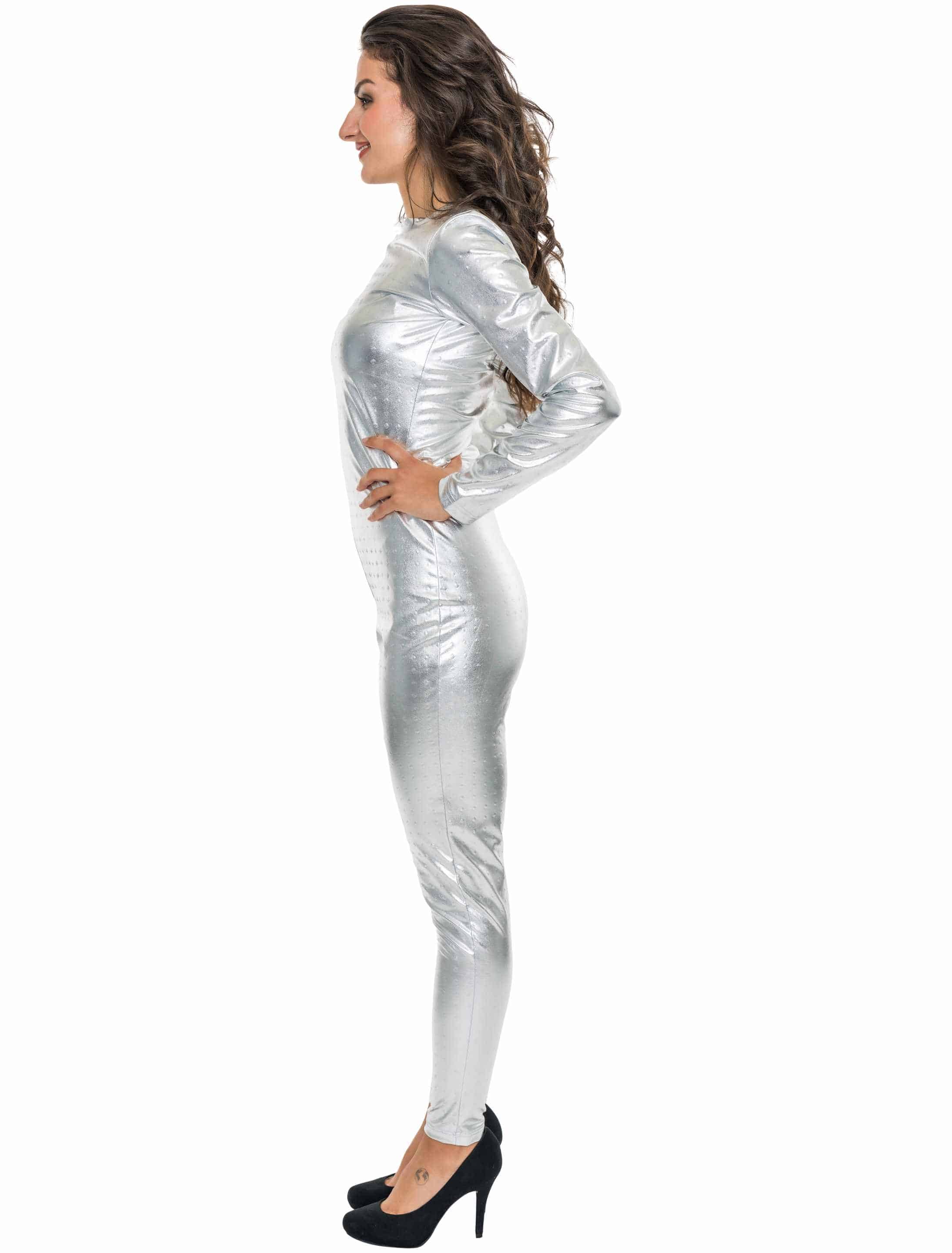 Catsuit silber S/M