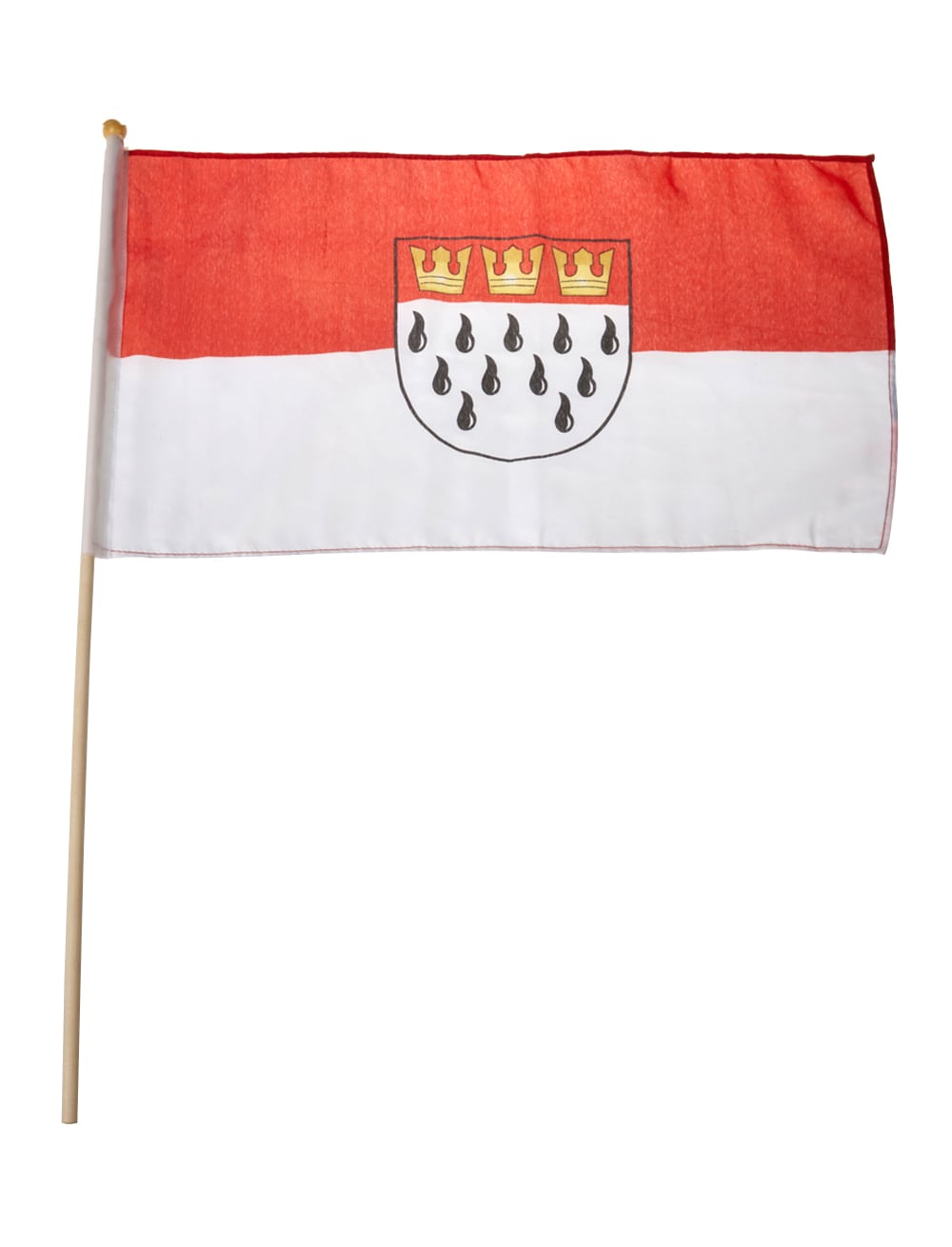 Deutschland Flagge mit Stab 20 x 30cm